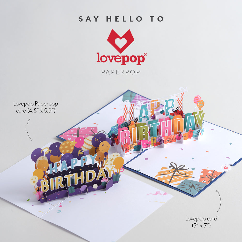 Happy Birthday Sprinkles Cupcake: Paperpop® Card、mySite、solidvoid