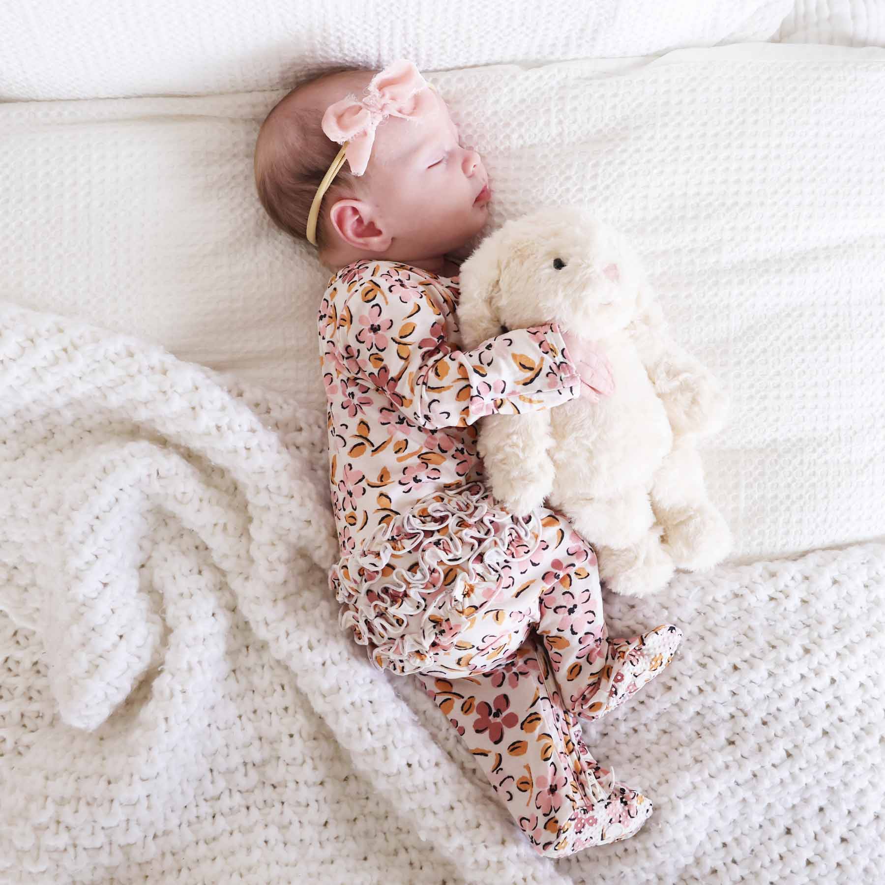  Mauvelous Meadow Ruffle Zipper Footie、mySite、layawaytickets