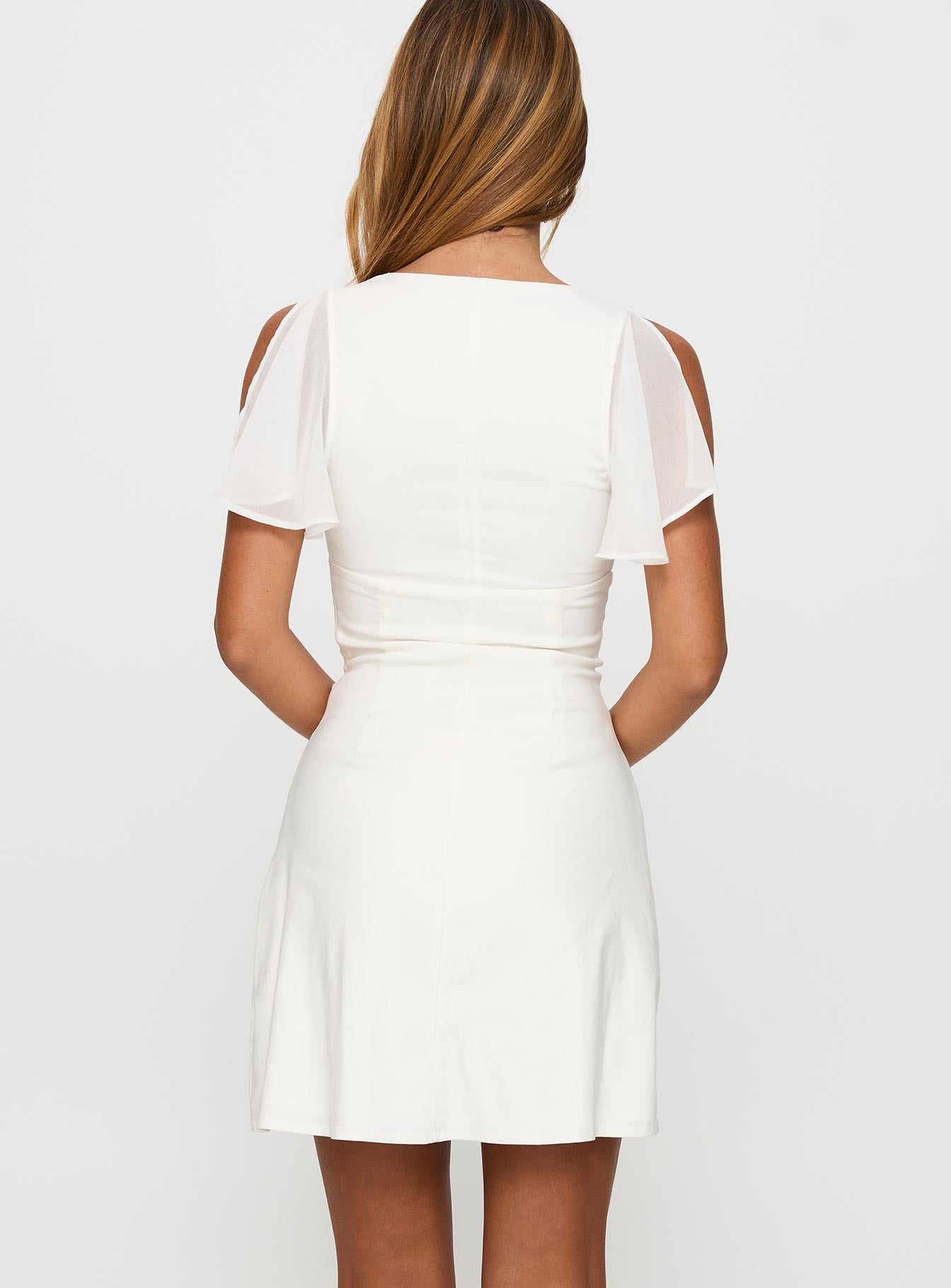 Florie Corset Mini Dress White、mySite、solidvoid