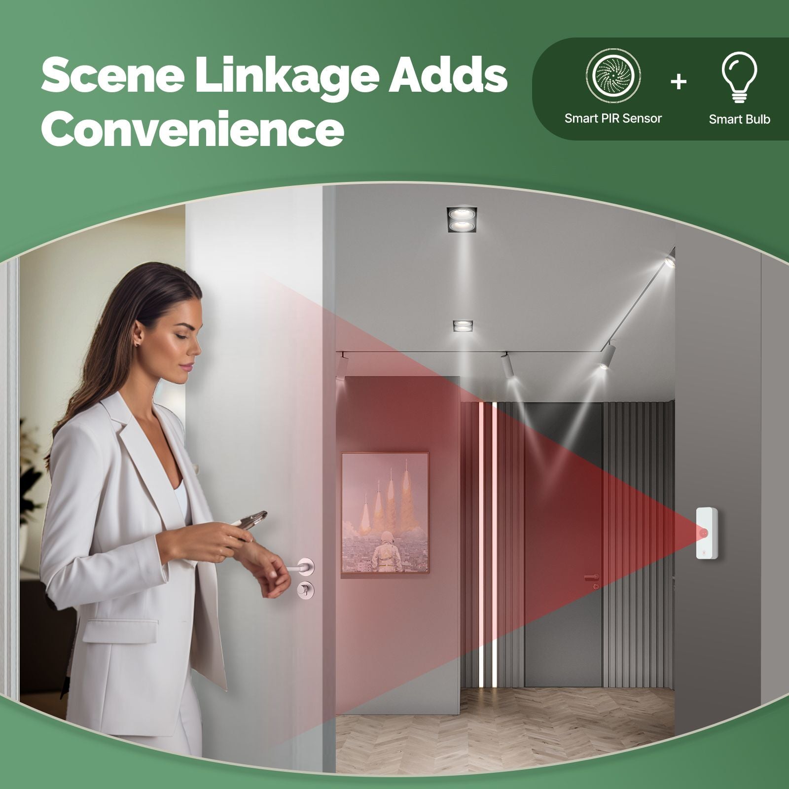 Smart PIR Sensor Human Body Motion Detector Home Security and Scene Linkage Automation、mySite、fannypackpong