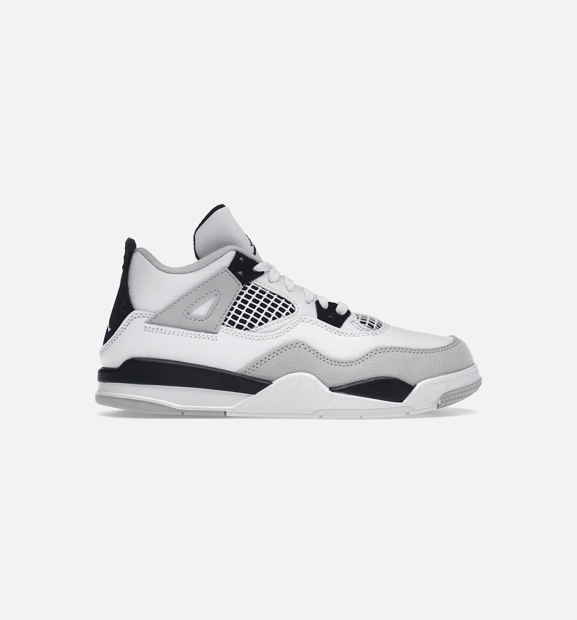 Air Jordan 4 Retro Military Black Preschool Lifestyle Shoe - White/Black、mySite、dreamappss