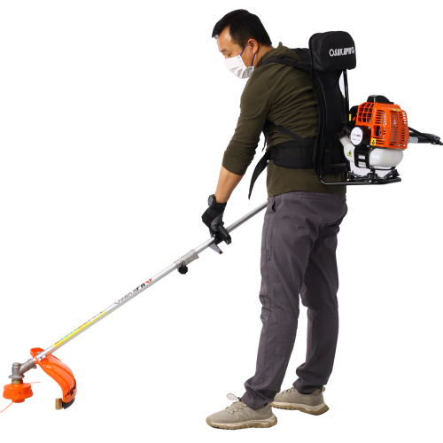 52cc Weed Eater/Wacker Gas Powered, 2 in 1 String Trimme,with 10'' Brush Cutter,Rubber Handle & Shoulder Strap Included、、eastwooduniform