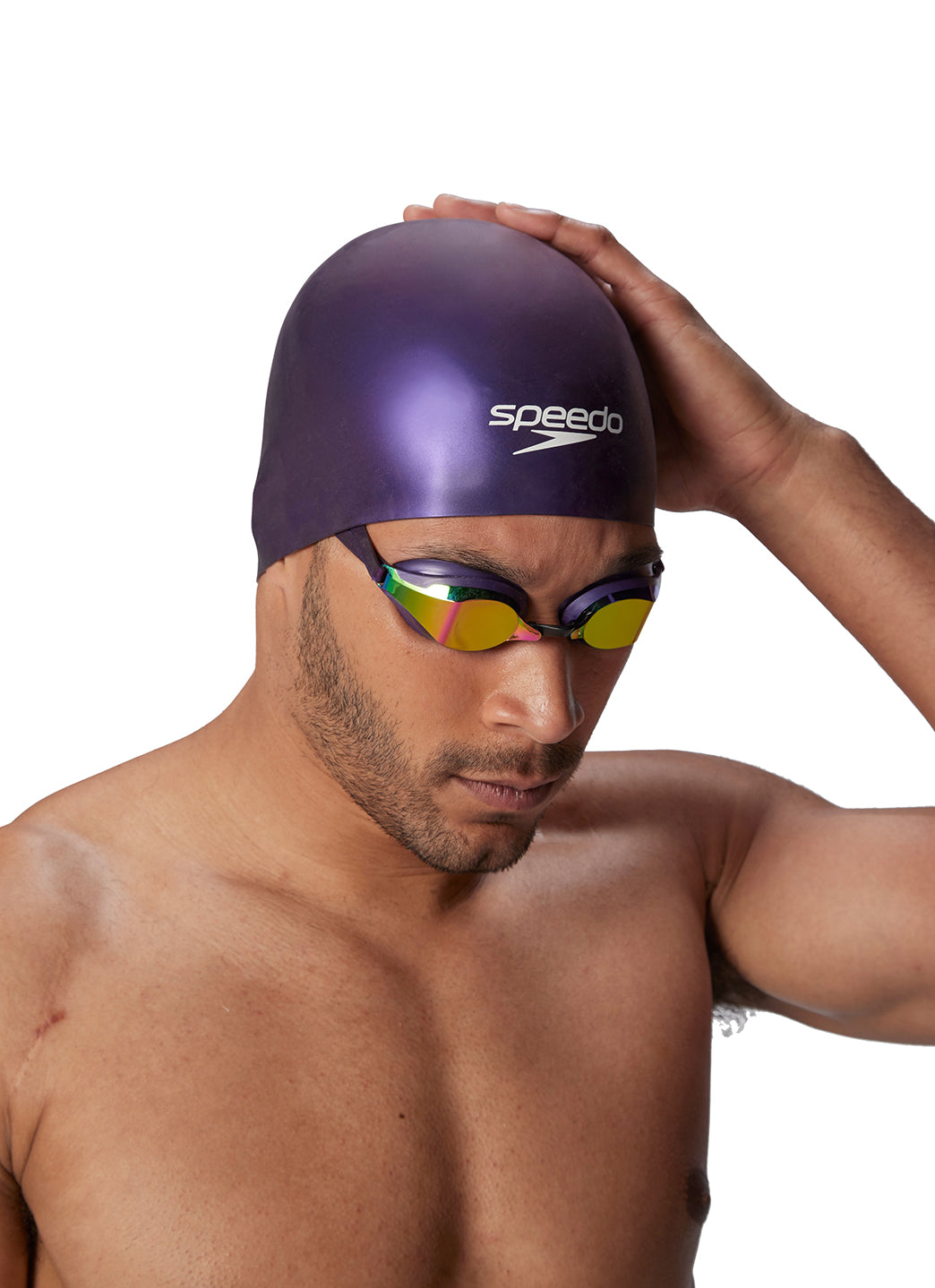 Speedo Fastskin Hiro Silicone Swim Cap、mySite、noshort
