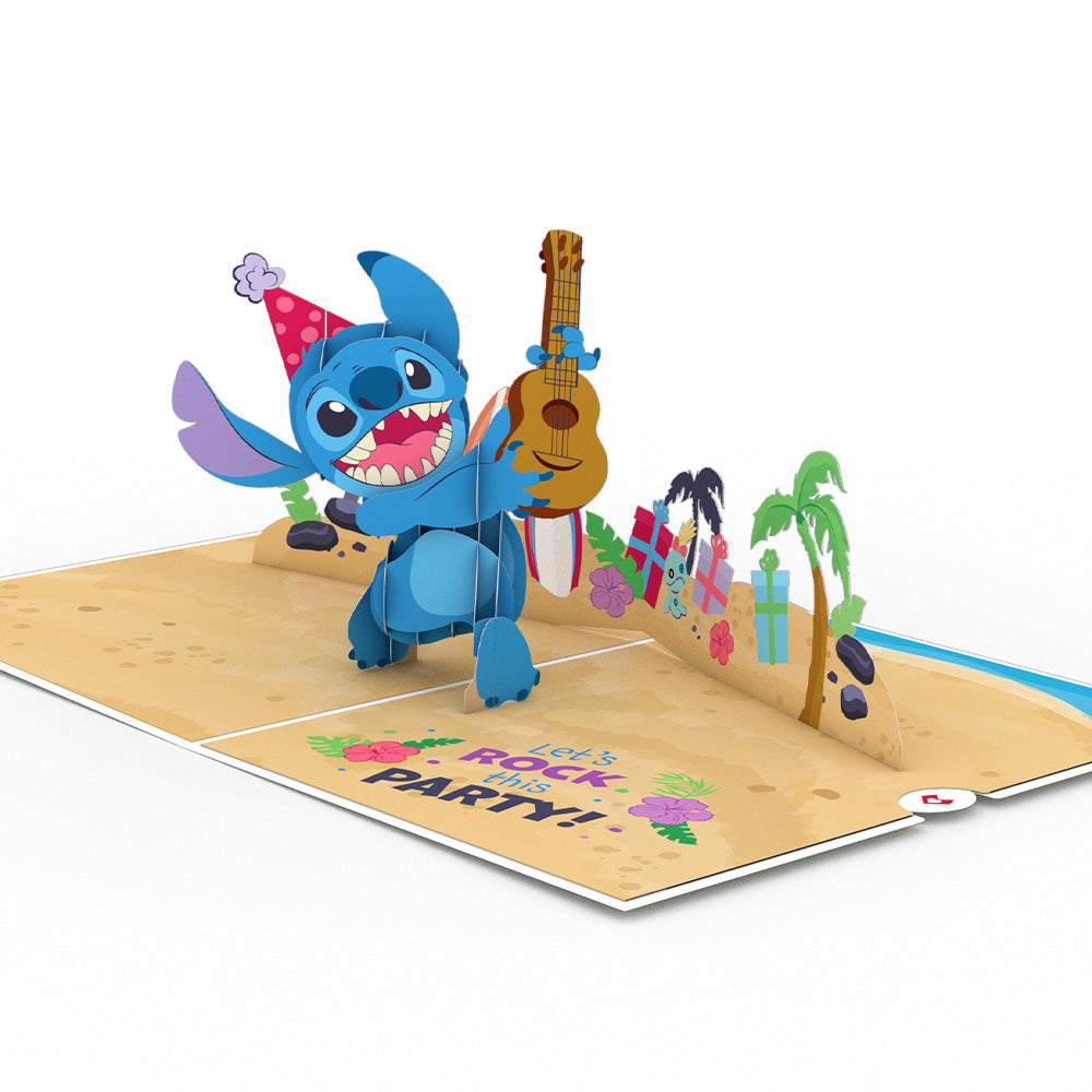 Disney's Stitch Rockin' Birthday Pop-Up Card、mySite、solidvoid