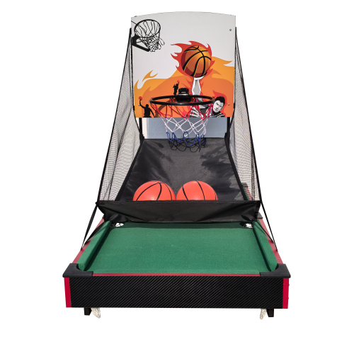 Multi Game Table 36", 2 in 1 Combo Game Table Basketball, Billiards.Parent-child games, for Indoor Outdoor, Game Room, Friends,Family, Kids and Adults.、、casual
