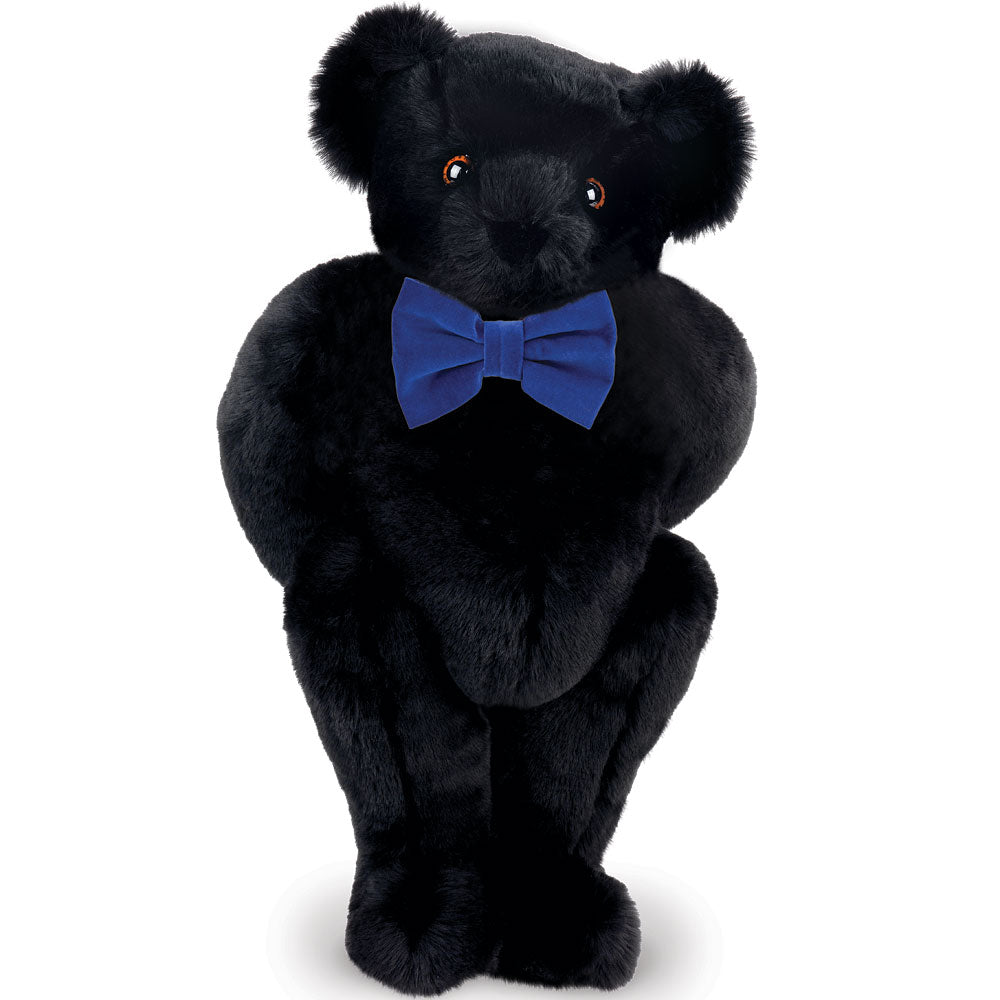 15 In. Classic Bow Tie Bear with Royal Blue Bow、mySite、g9winljtr