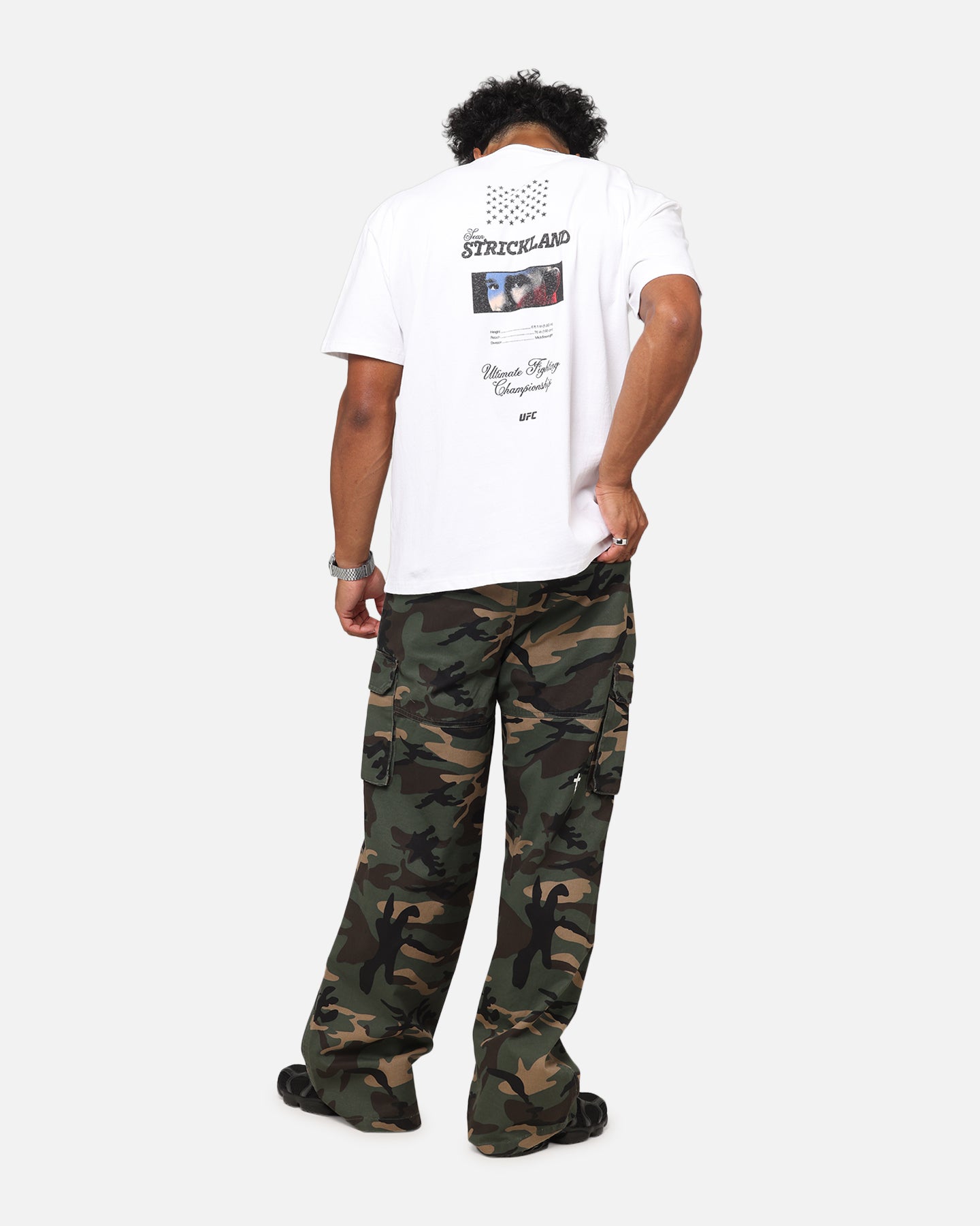 UFC By Culture Kings Sean Strickland Heavy T-Shirt White、mySite、zt4zffjzw