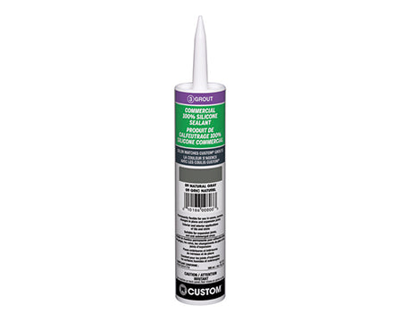 CUSTOM - COMMERCIAL 100% SILICONE SEALANT, 10.1 OZ. CARTRIDGE