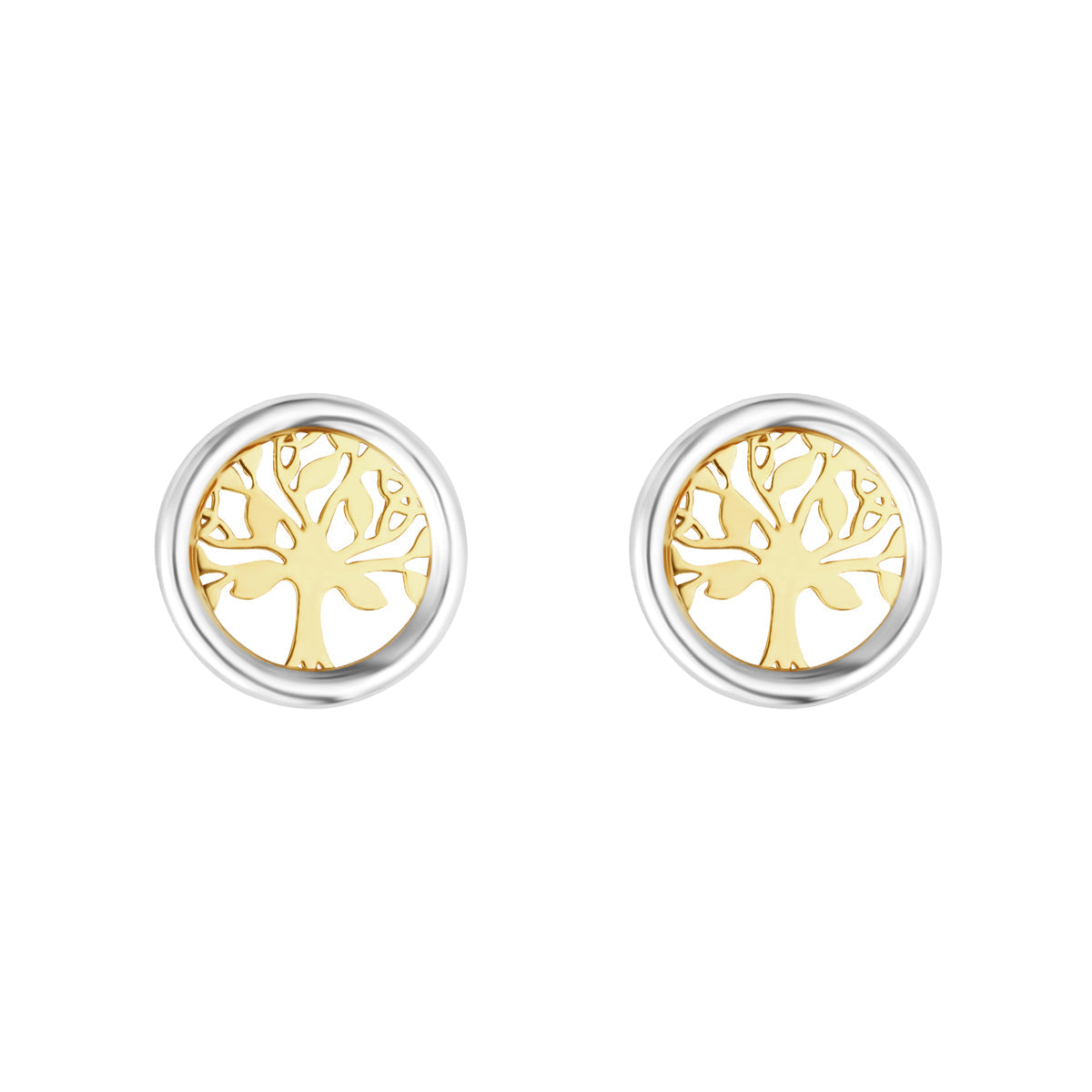 Two Tone Gold Celtic Tree Of Life Earrings、mySite、botmansion