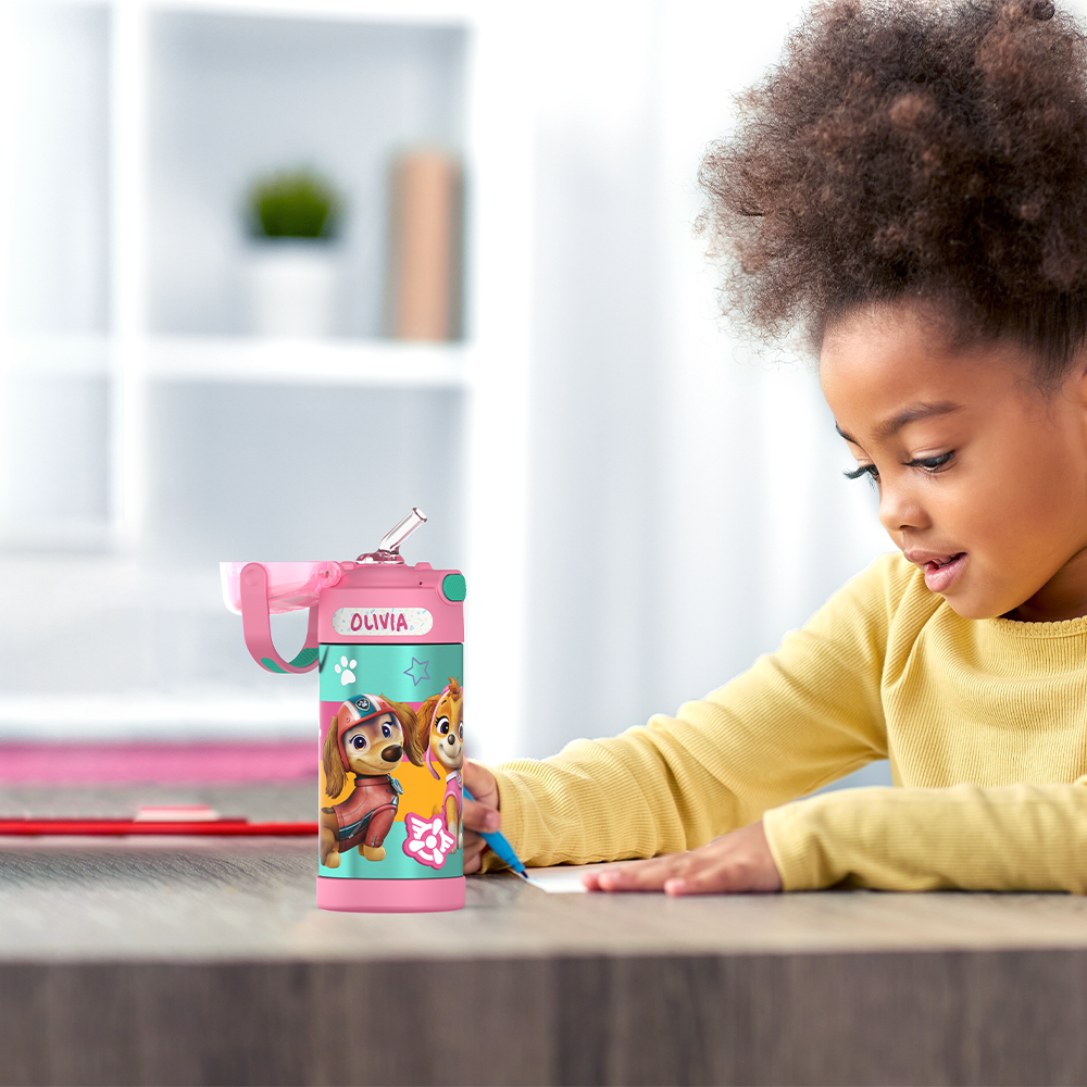 12oz FUNTAINER® WATER BOTTLE PAW PATROL GIRL、mySite、noshort