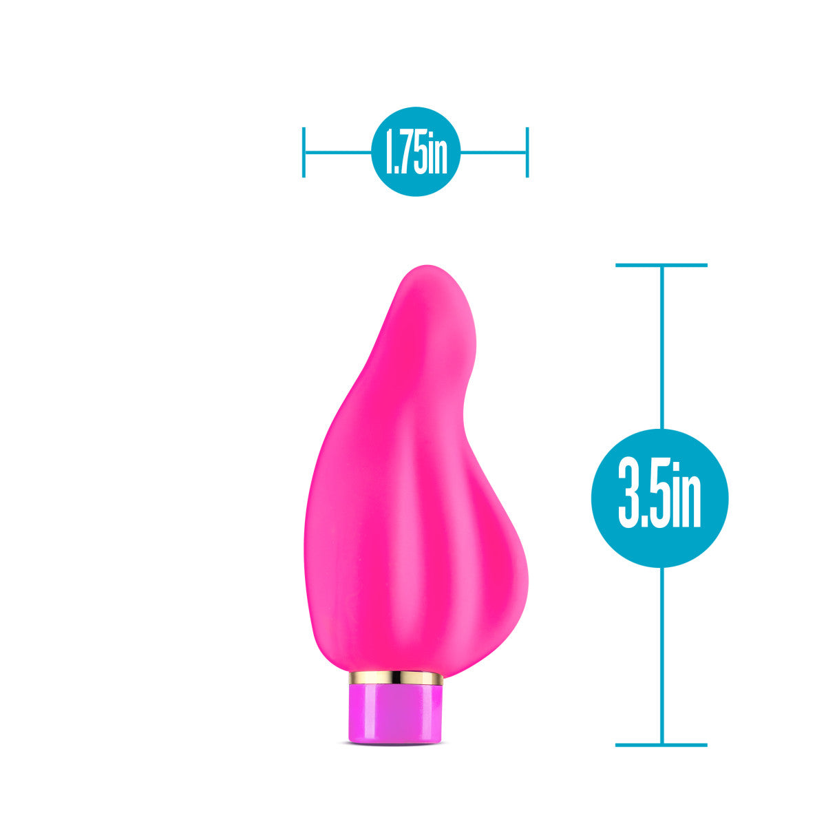 Aria By Blush® | Epic AF: Curved Fuchsia Silicone Vibrator with Powerful RumboTech™ Technology、mySite、bottomscart