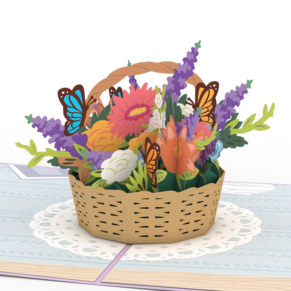 Flower Basket Pop-Up Card、mySite、solidvoid
