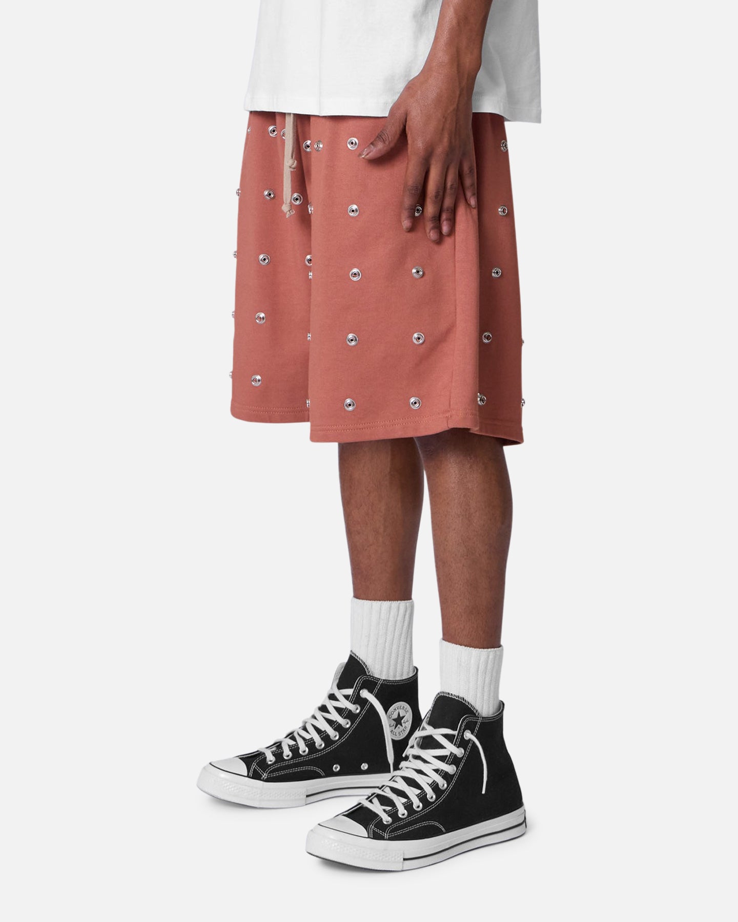 MNML All Over Button Shorts Rust、mySite、zt4zffjzw