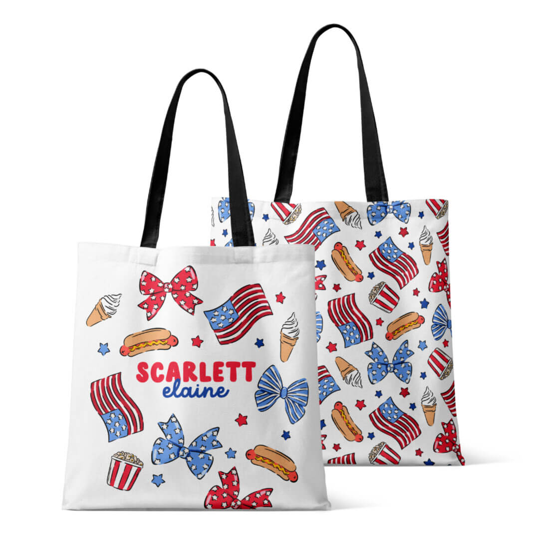  Personalized Tote Bags | Party in the USA Bows、mySite、layawaytickets