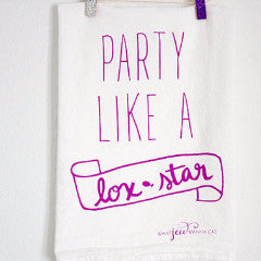 Party Like A Lox-Star Towel - Purple、mySite、topwebapps