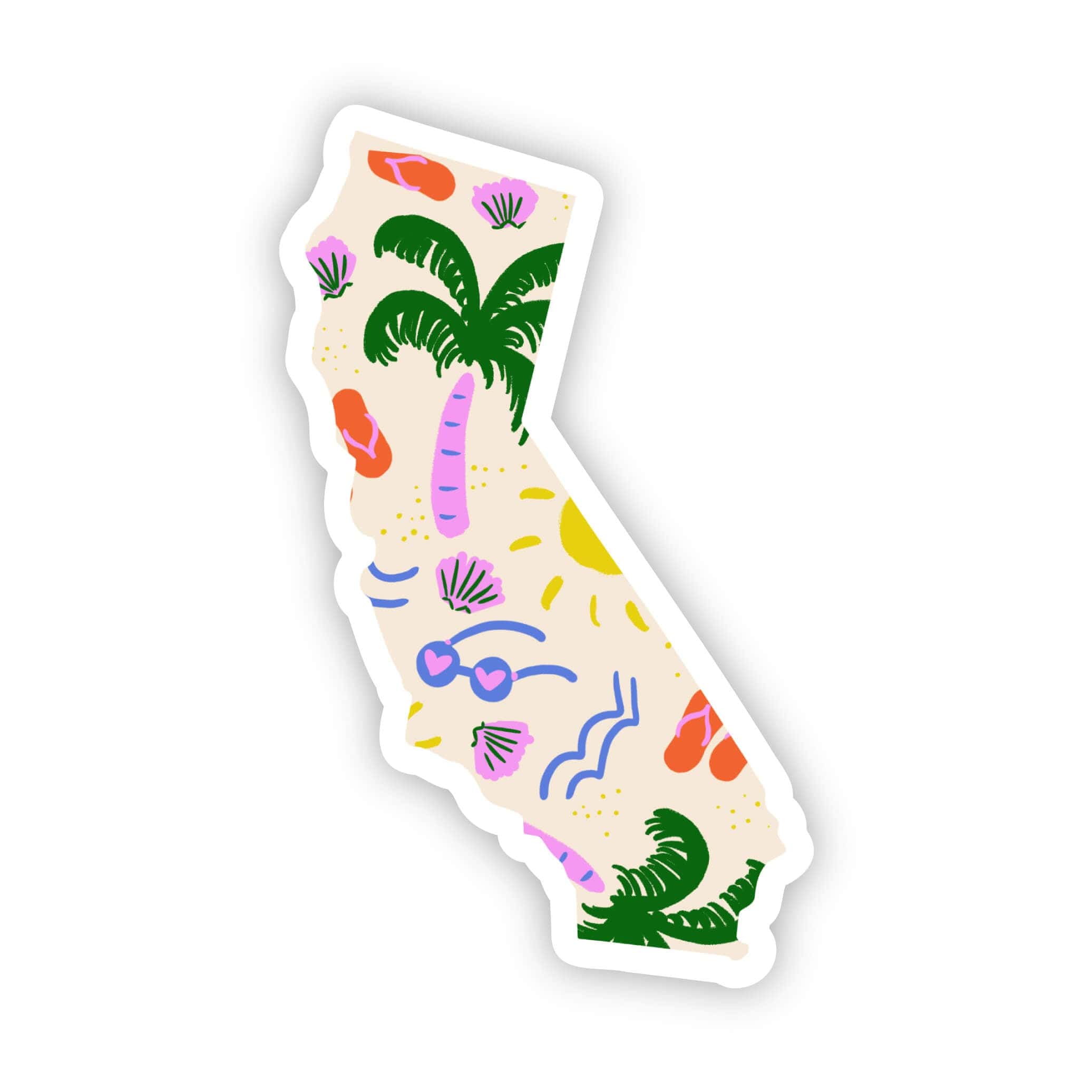  California Sticker - Beach、mySite、ghnorth