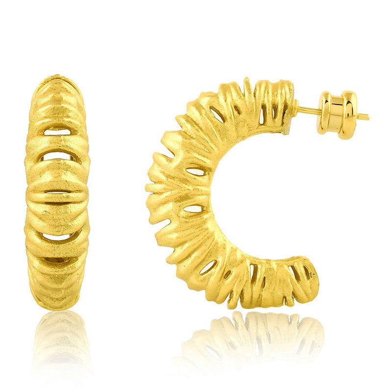 Squiggle Hoop Earrings | 14K Gold Plated、mySite、camillekostekn