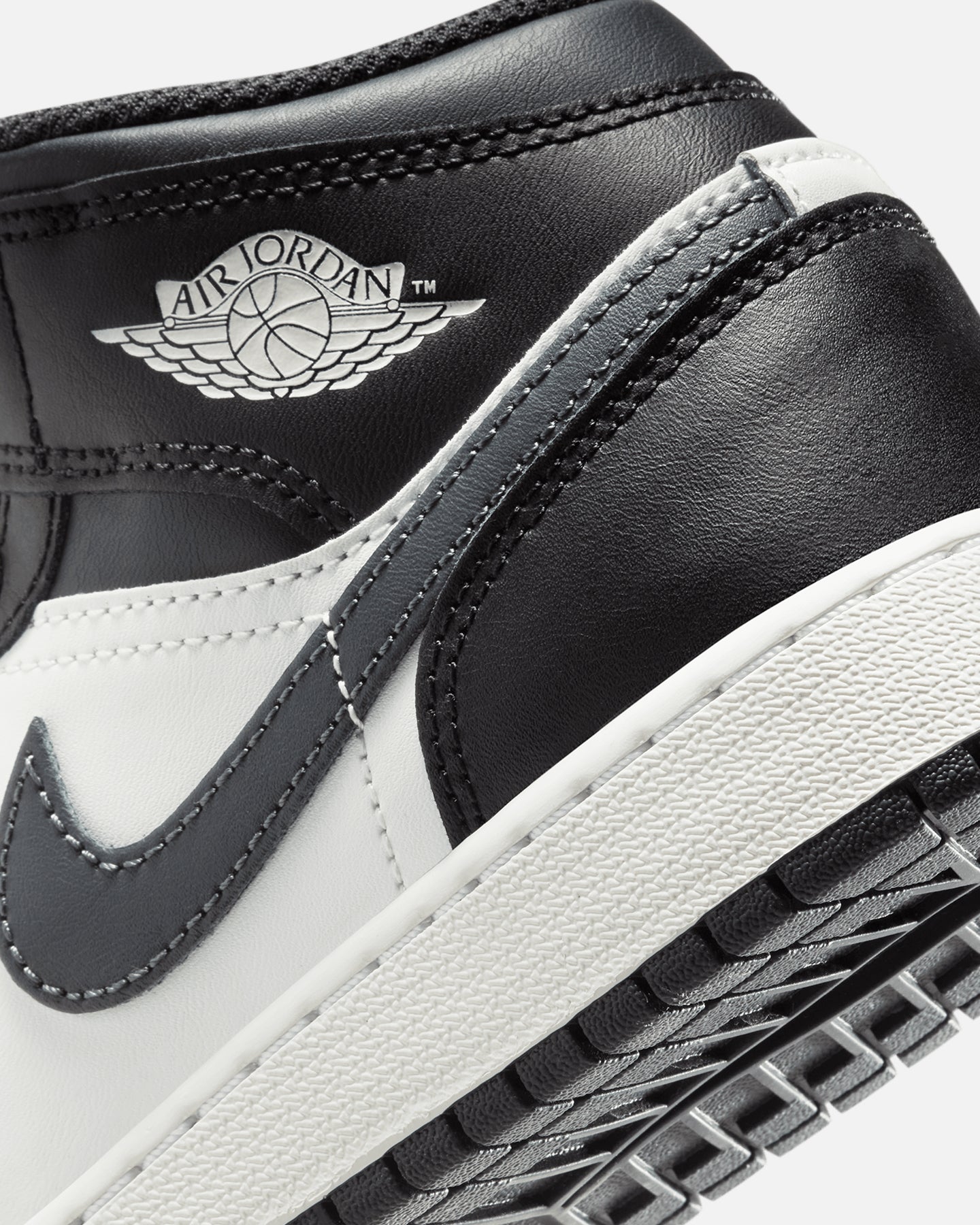 Jordan Kids' Air Jordan 1 Mid (GS) Black/White、mySite、zt4zffjzw