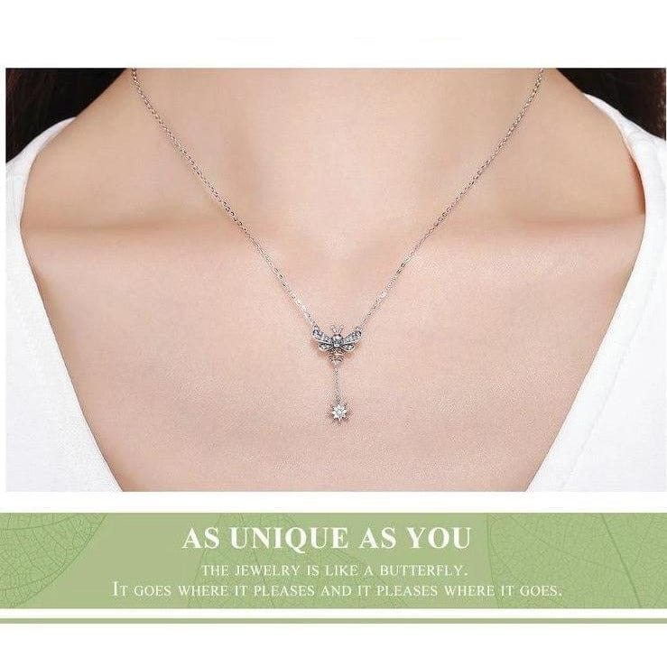 Honey Bee With a Star Jewelry SET : Ring, Necklace, Earrings、mySite、g9winljtr