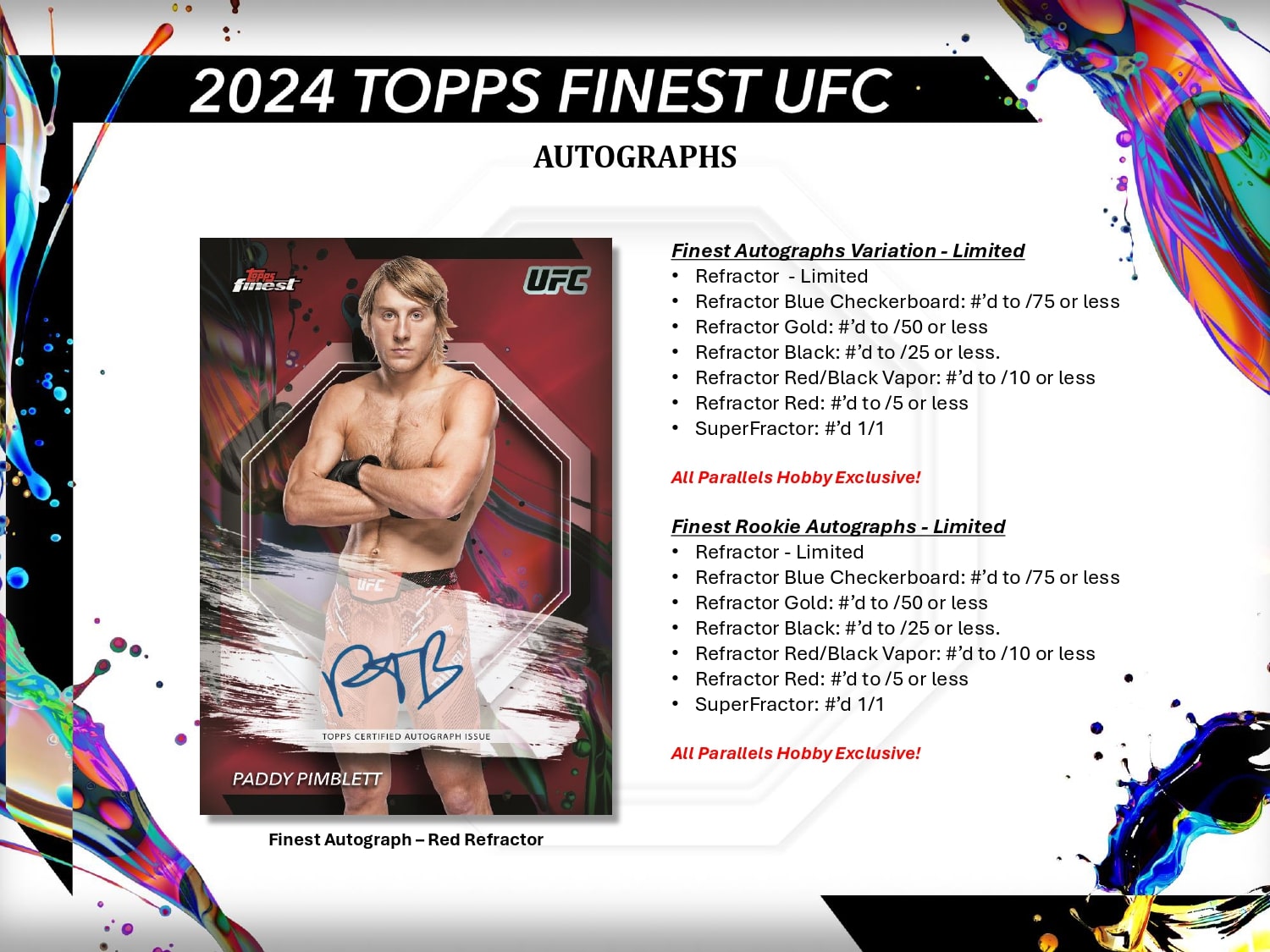 Topps Finest UFC 2024 - Hobby Box、mySite、waistdrama