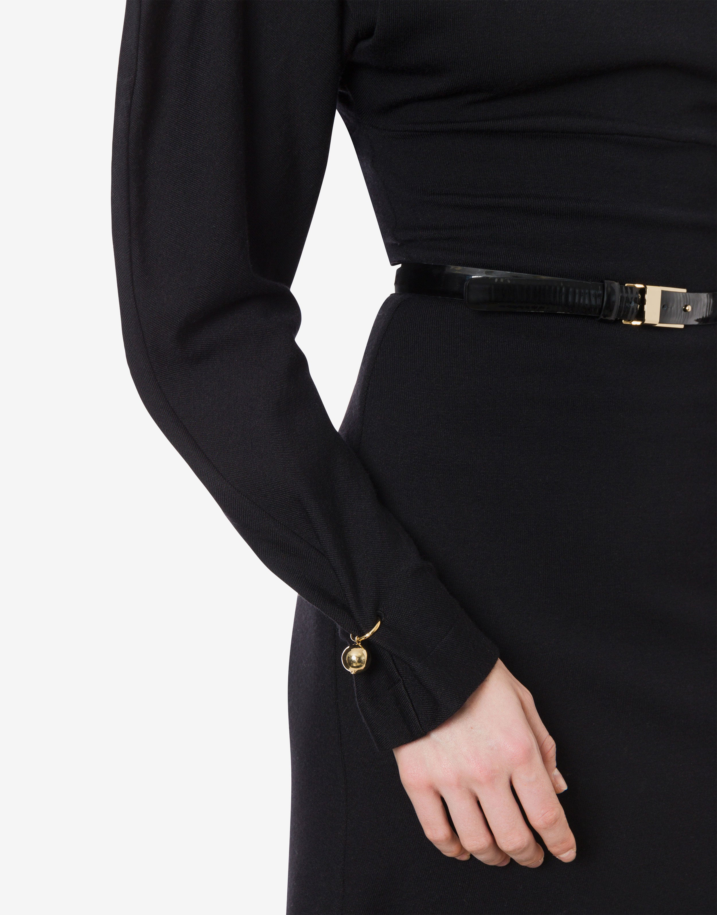 Abito in misto lana con piercing-ball、mySite、aoinhome