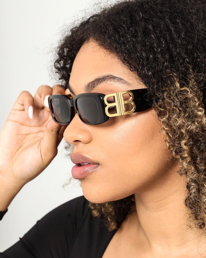 Balenciaga Dynasty Rectangle Sunglasses Tort/Gold、mySite、zt4zffjzw