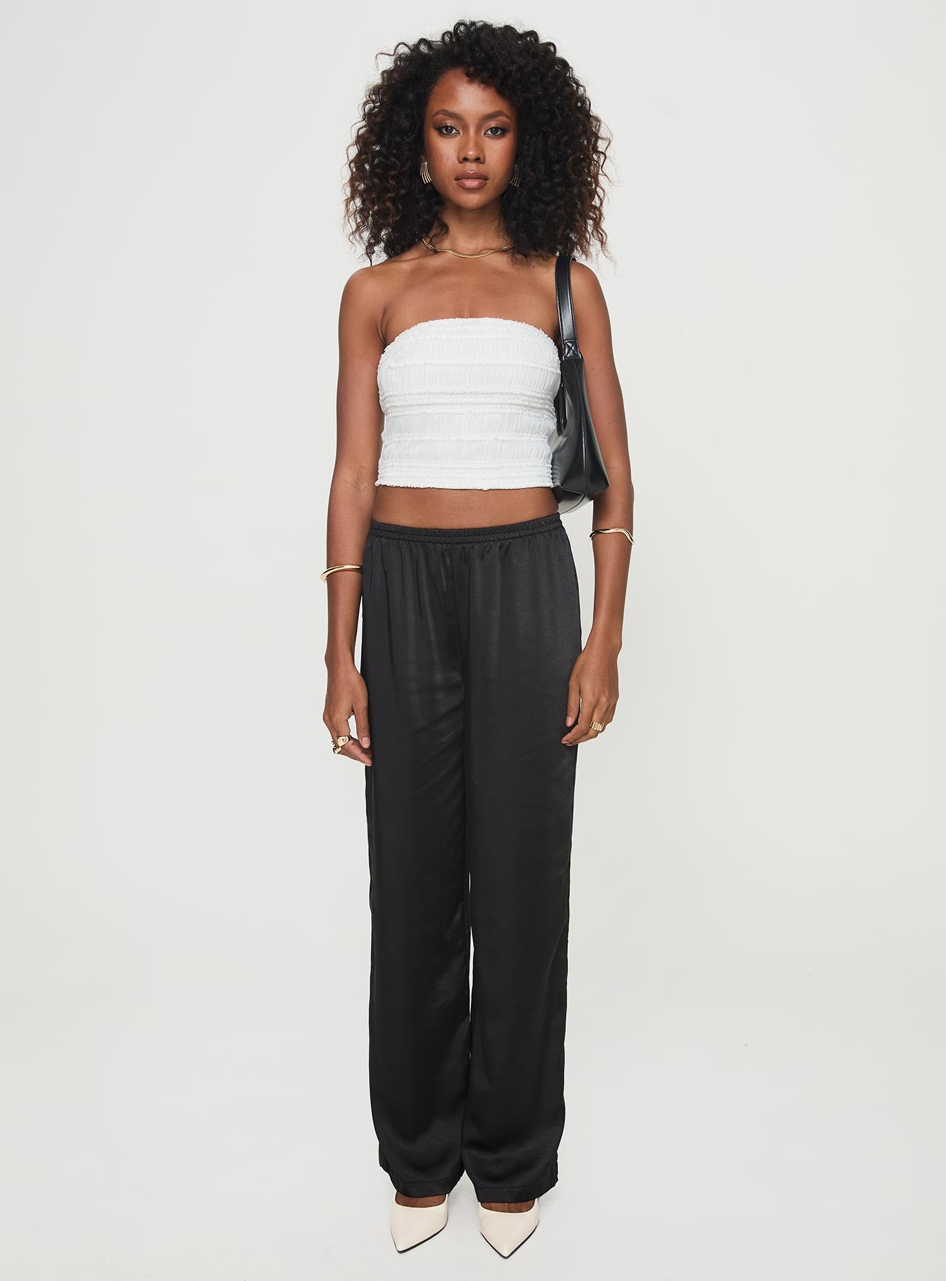 Lelande Tube Top White、mySite、solidvoid