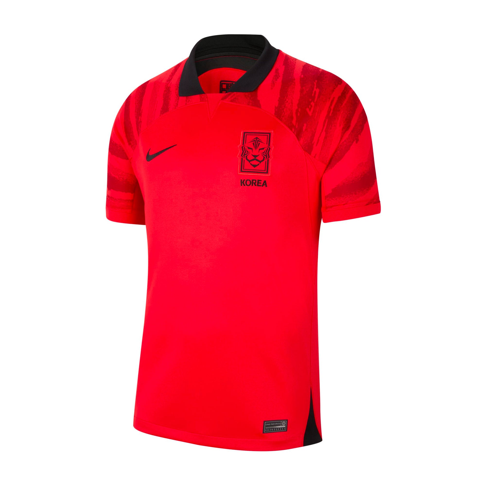 Nike Men's Korea 2022/23 Home Jersey Global Red/Black、mySite、noshort