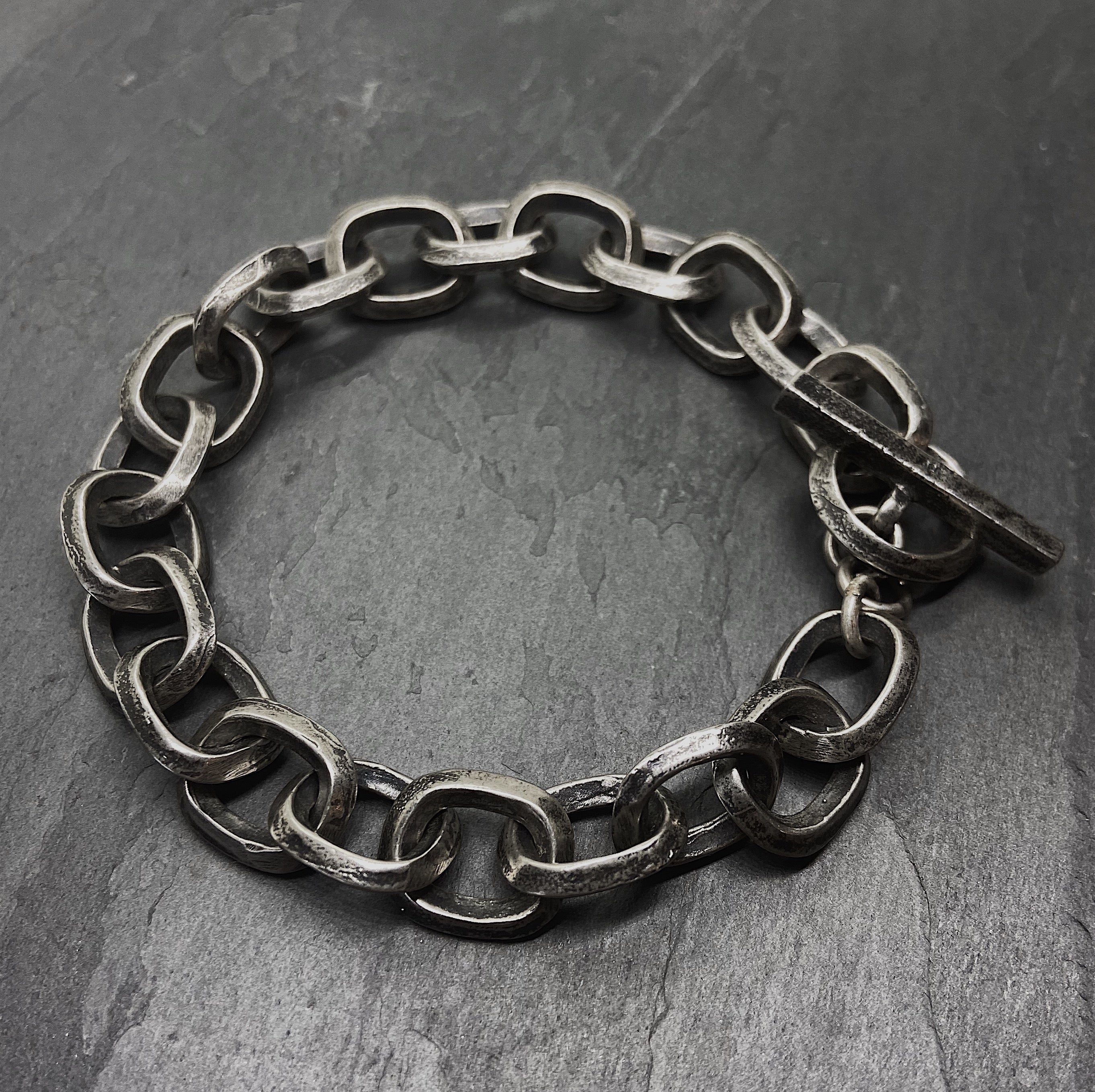  Ridge Link Chain Bracelet in Silver、mySite、merchandisen