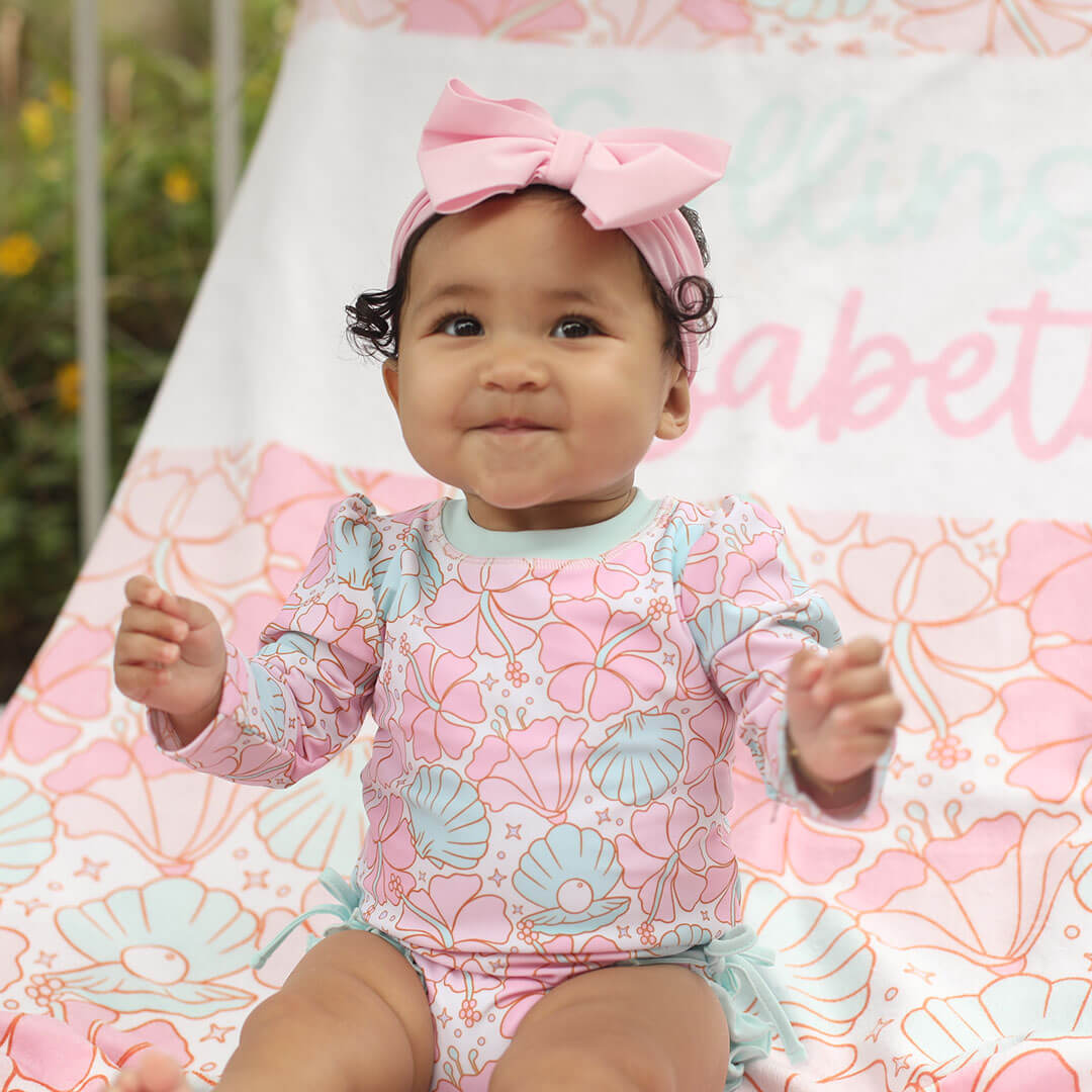  Ocean Pearl Personalized Kids Beach Towel、mySite、layawaytickets