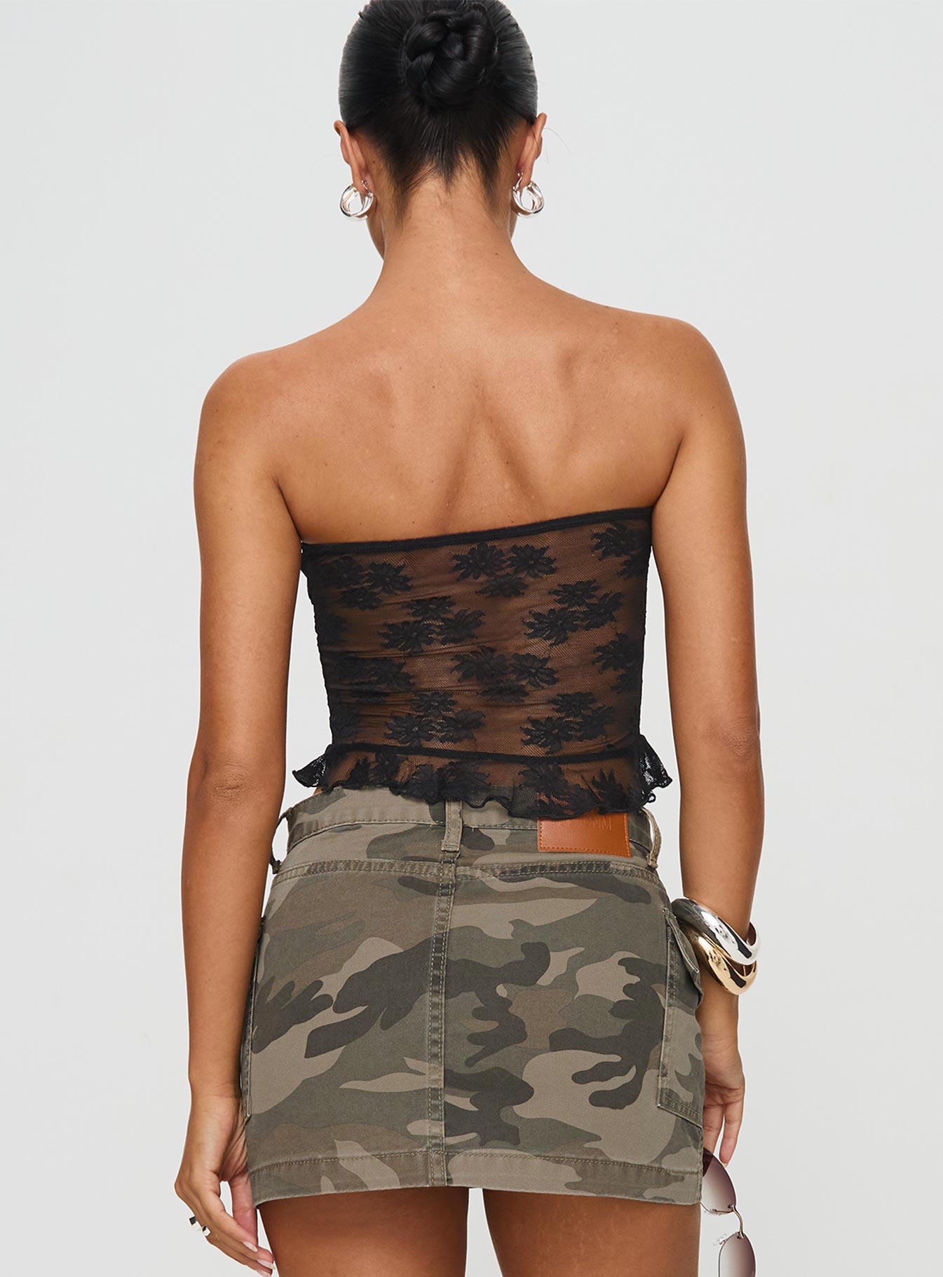 Atheria Strapless Top Black、mySite、solidvoid