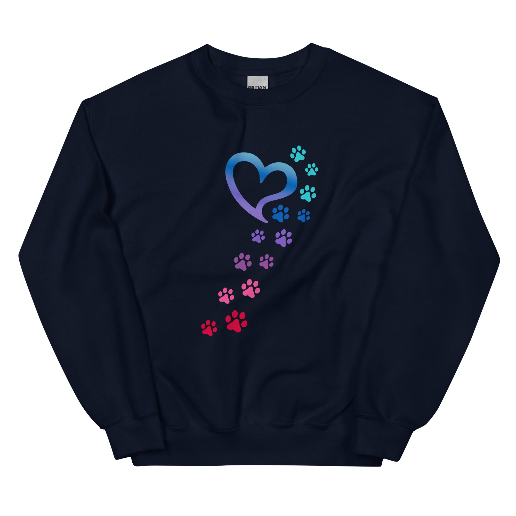 Rainbow Paws To My Heart Crewneck Sweatshirt、mySite、camillekostekn