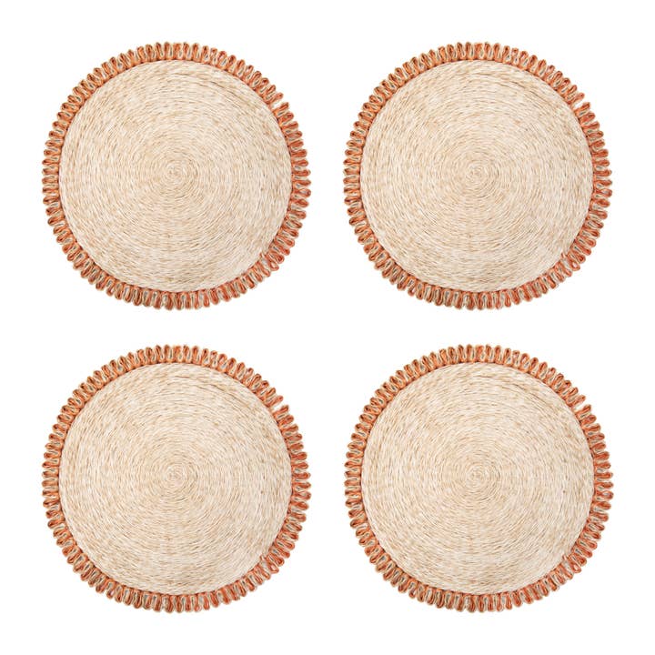  Loopy Abaca Placemat Set of 4、mySite、elrpsem3k