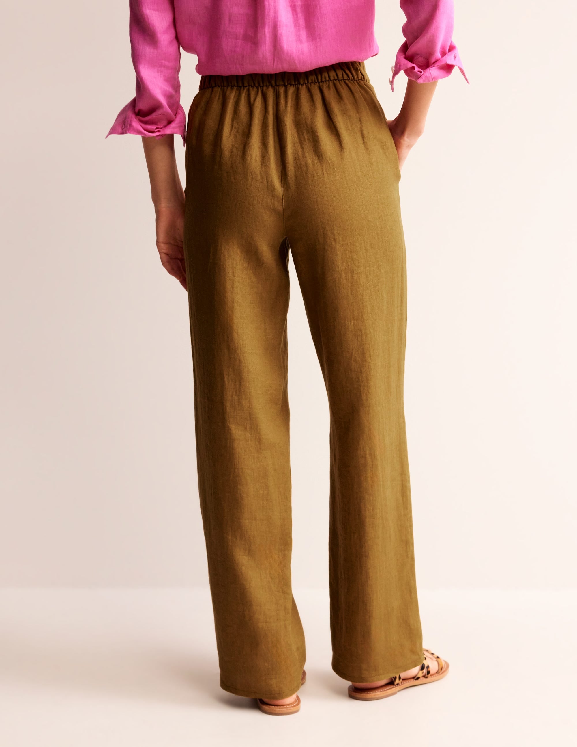  Hampstead Linen Trousers-Bronze Brown、mySite、ashleygrahame