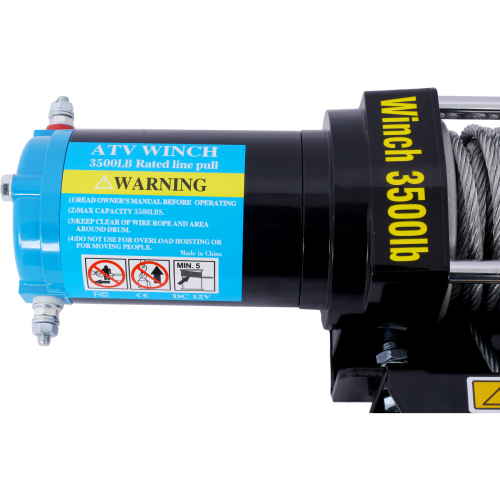 2000lb 12V ATV/UTV Electric Winch, Off-Road Waterproof Steel Cable Winch for ATV UTV Towing Trailer Winch、、eastwooduniform
