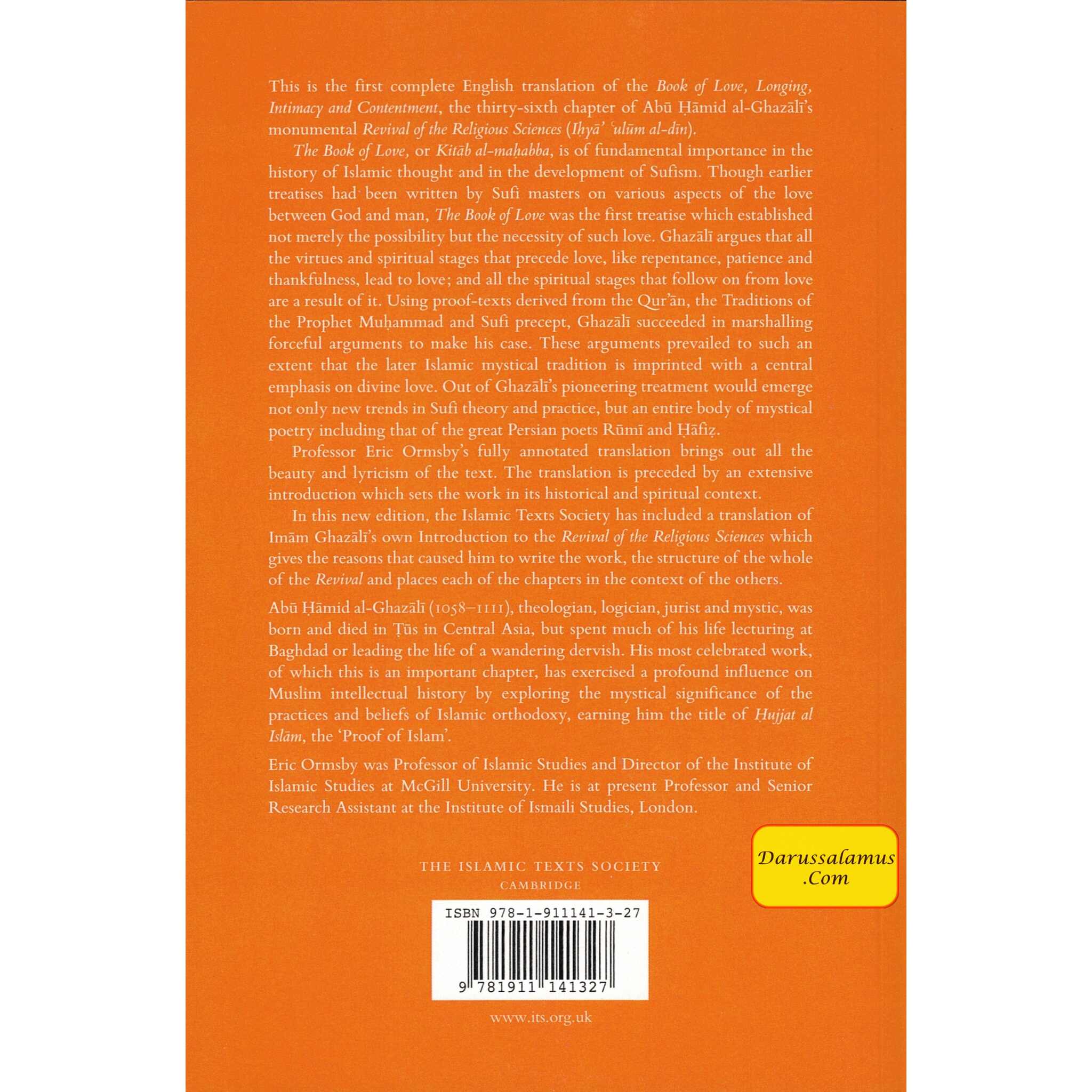 Al-Ghazali on Love, Longing, Intimacy & Contentment (Ghazali Series) By Abu Hamid al-Ghazali、mySite、topwebapps