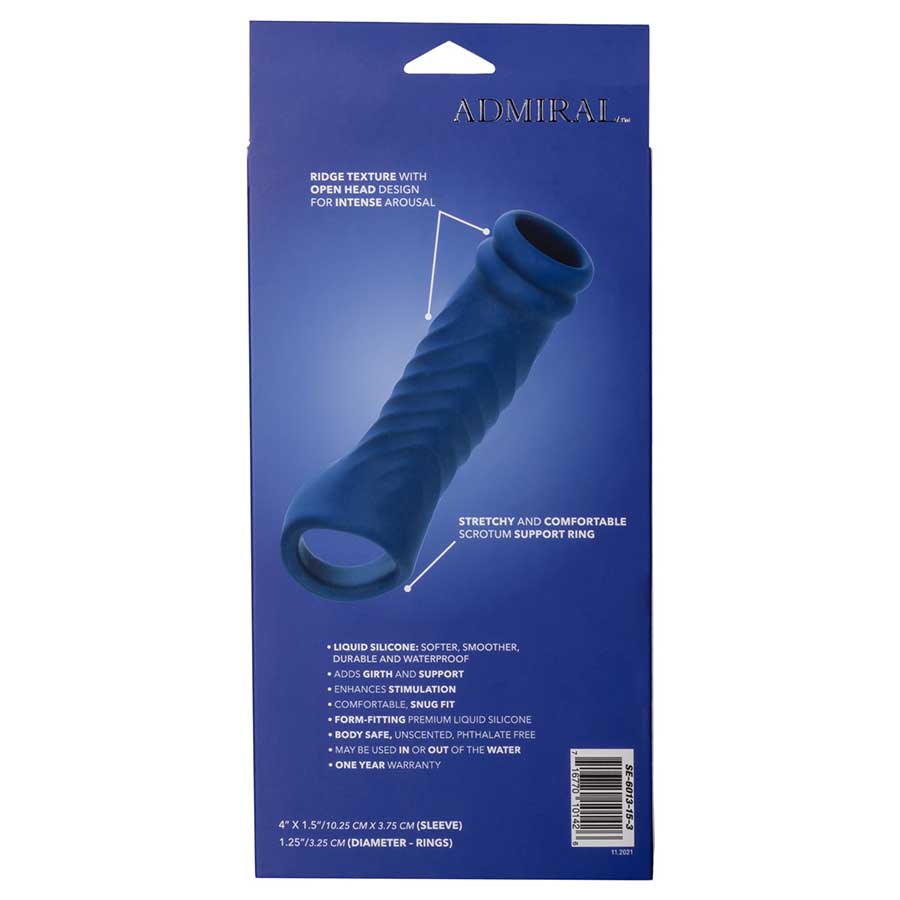 Admiral Liquid Silicone Blue Wave Cock Sheath Girth Enhancer、mySite、bottomscart