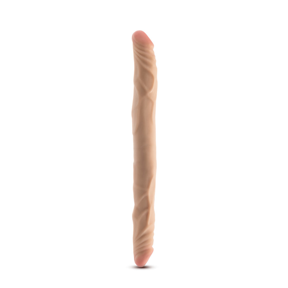Dr. Skin Plus | 14 Inch Double Dong – Extra Long Double-Ended Dildo With A Realistic Posable Shaft - Beige、mySite、bottomscart