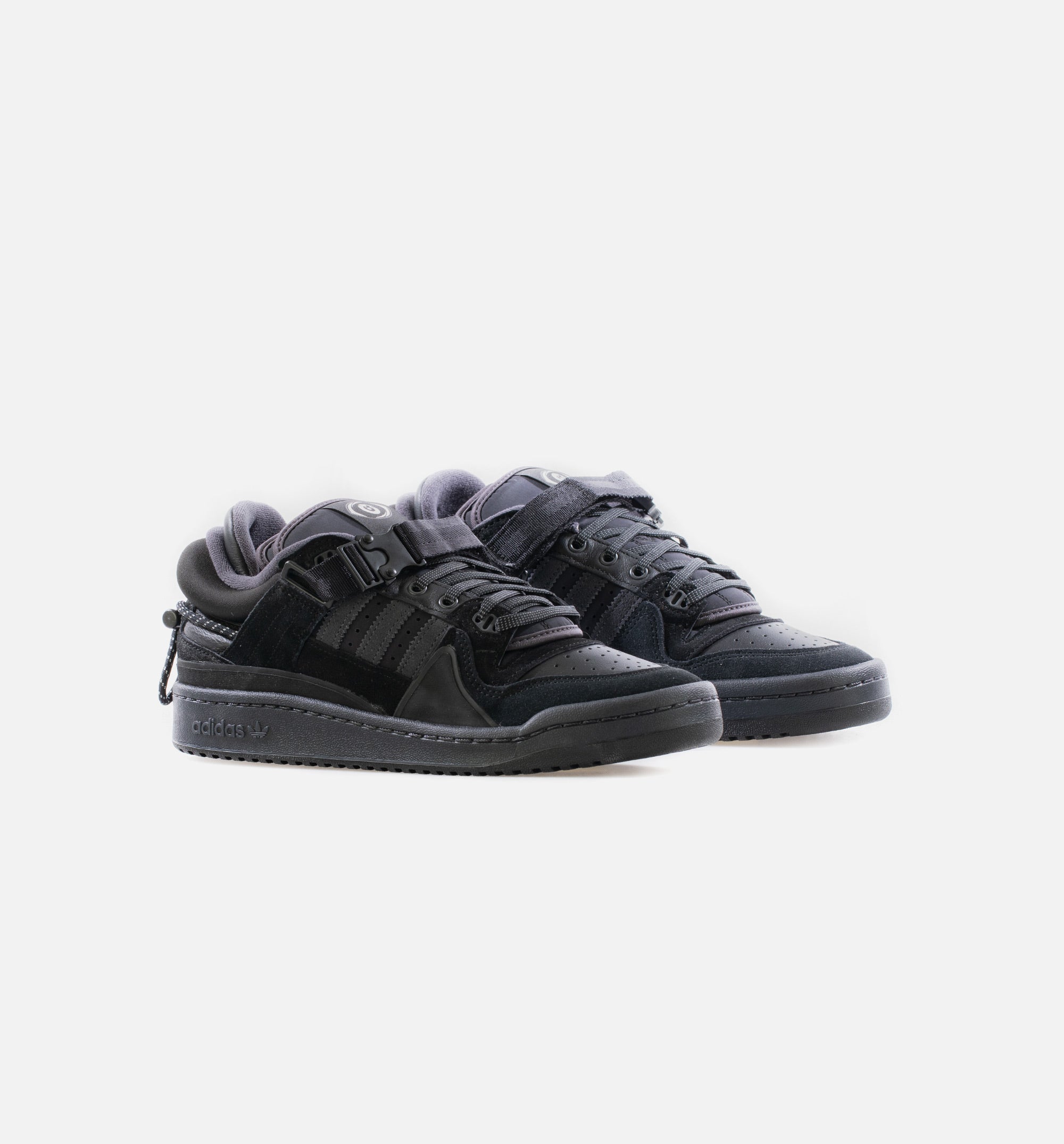 X Bad Bunny Forum Low Core Black Mens Lifestye Shoe - Core Black Limit One Per Customer、mySite、dreamappss
