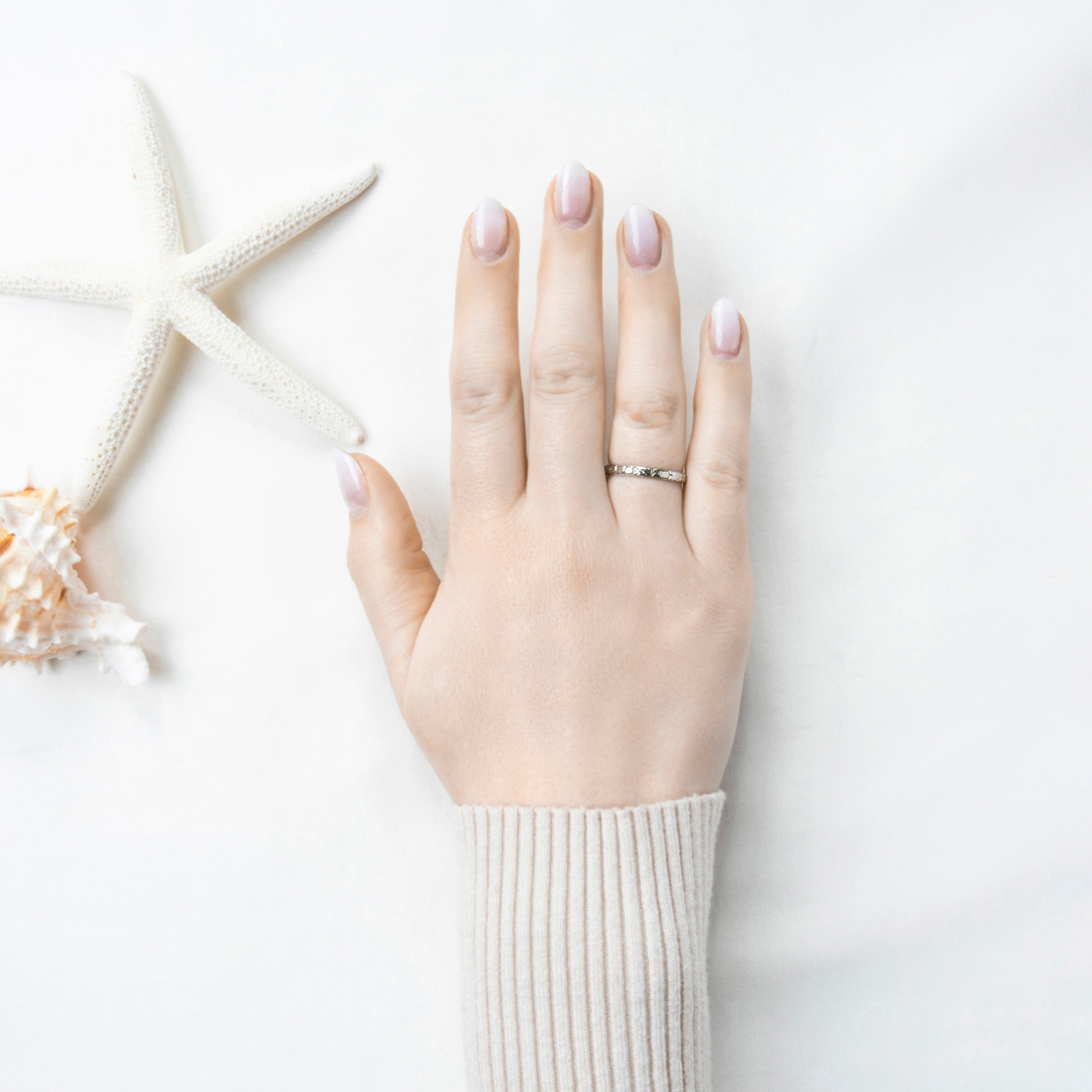 Antique Art Deco 18k White Gold Blossom Band Ring 8.00、mySite、hinf8tx79