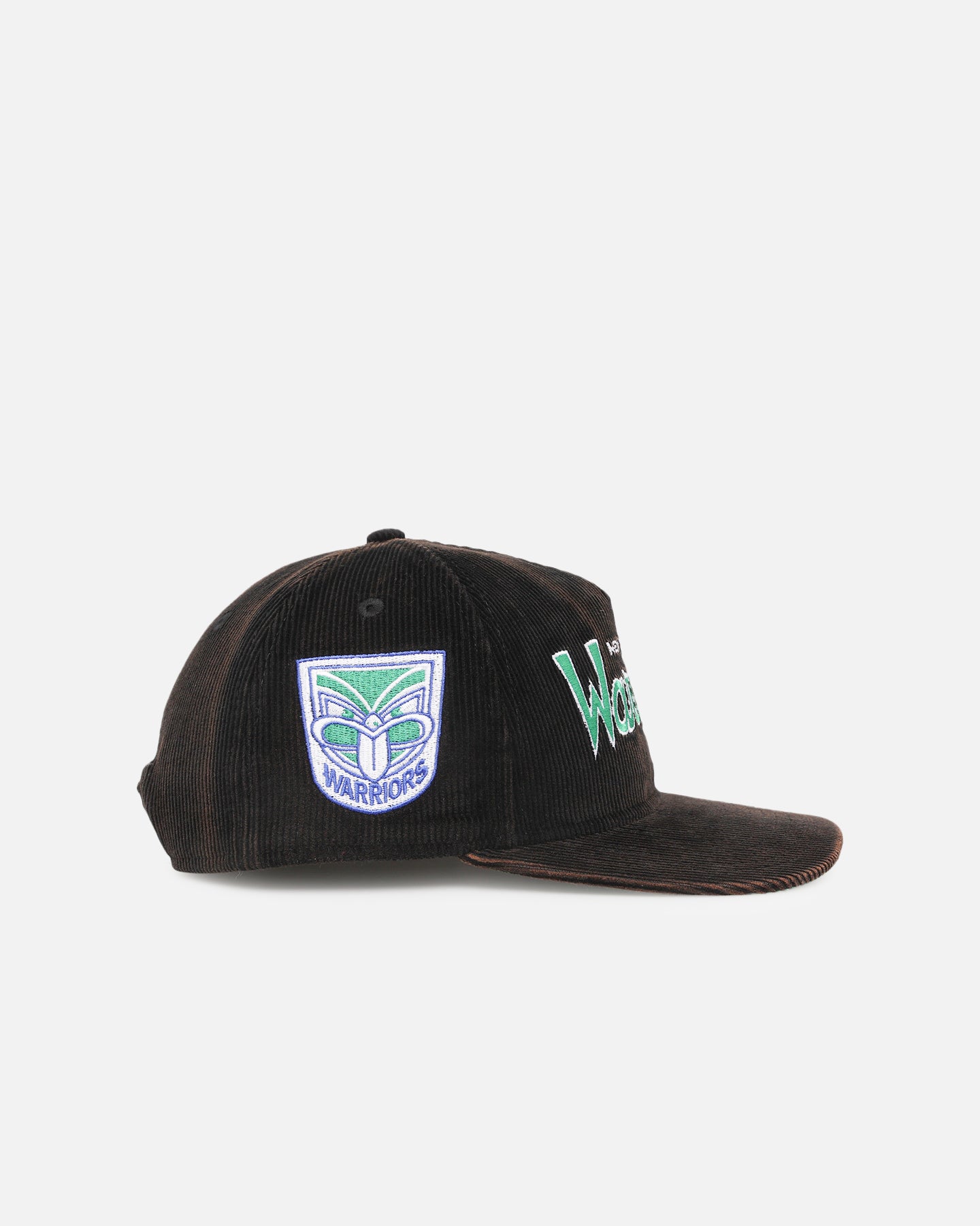 New Era New Zealand Warriors 'NRL Golfer Washed Black' Pre-Curved Corduroy Golfer Snapback Washed Black、mySite、zt4zffjzw