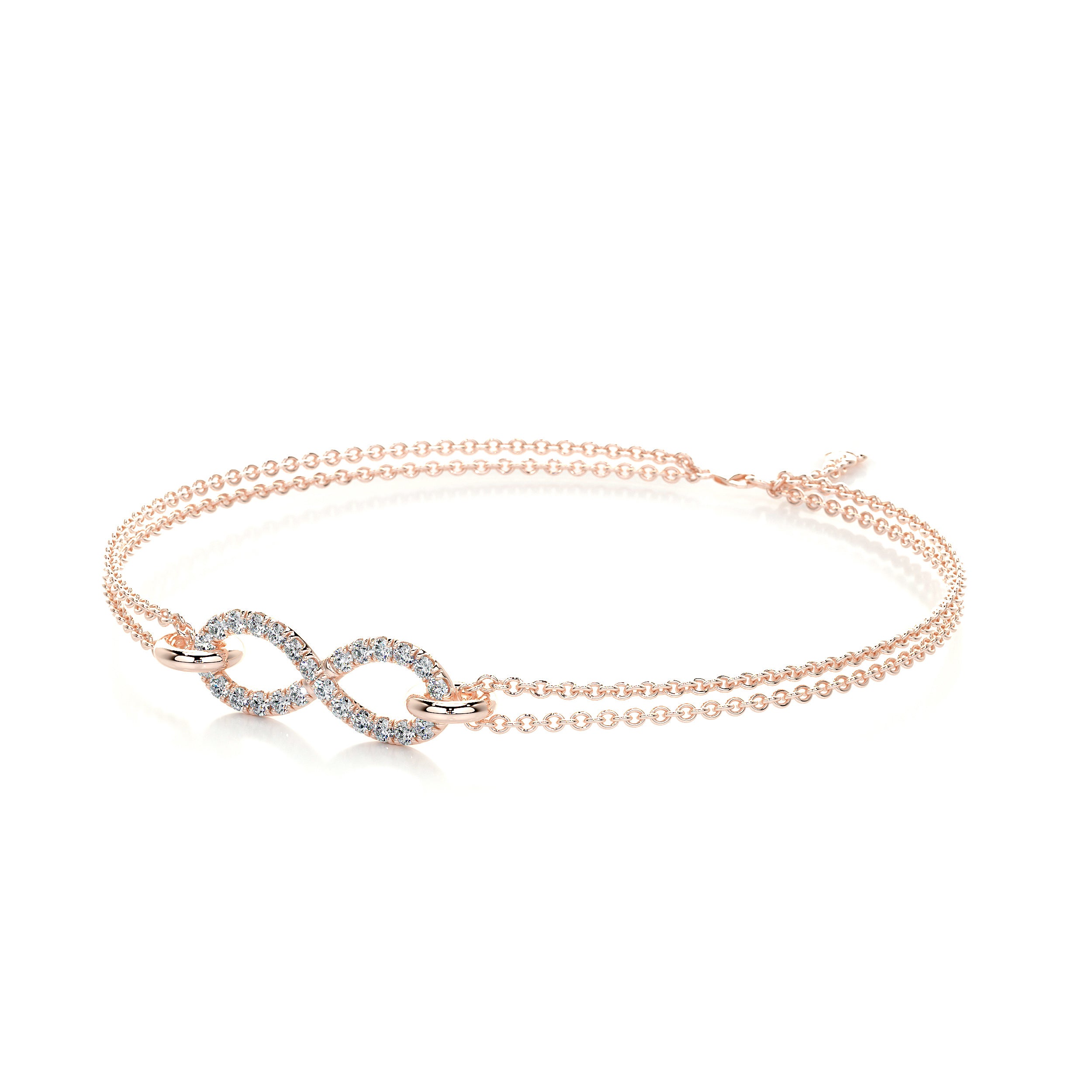 Debbie Diamonds Bracelet (0.25 Carat) -14K Rose Gold、mySite、hinf8tx79