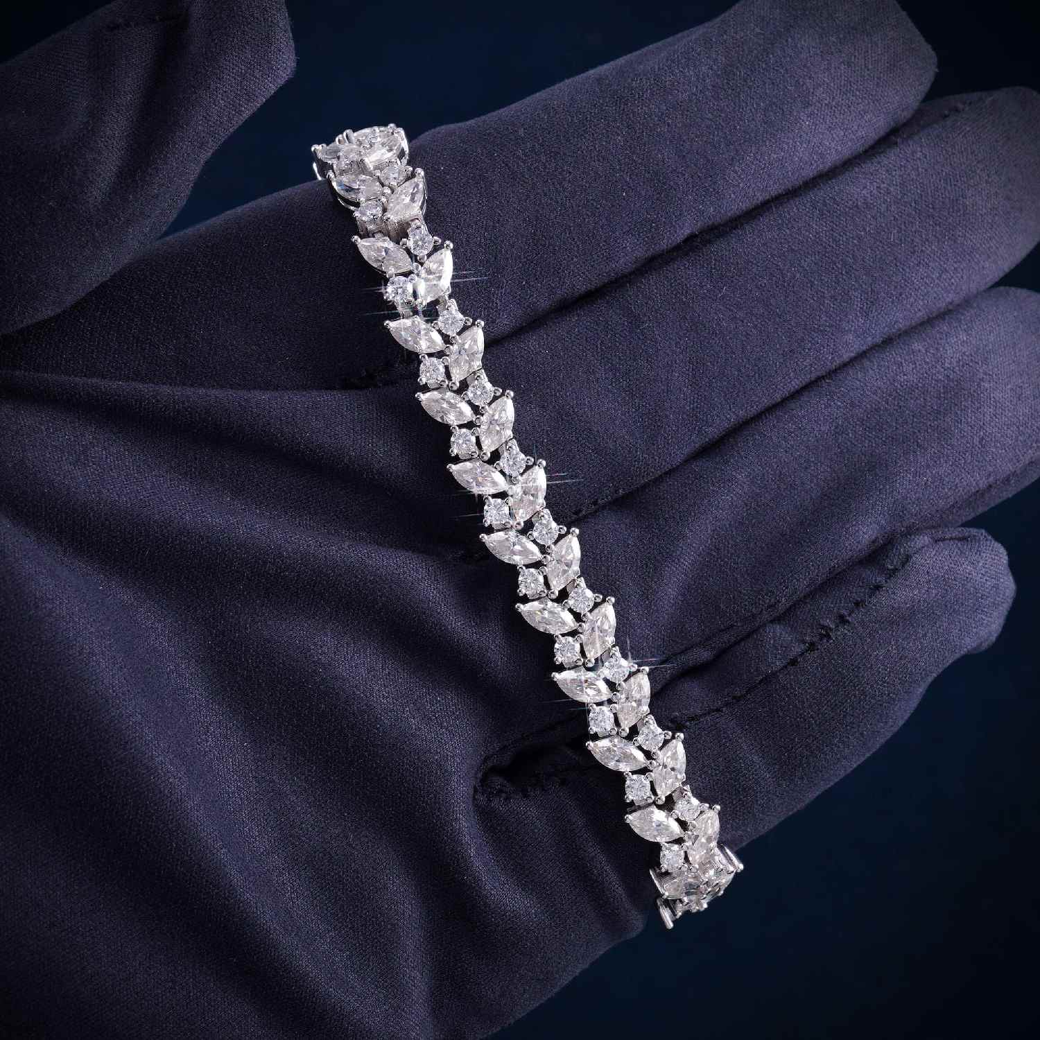 9MM Moissanite Eternal Harmony Tennis Bracelet 14K Gold、mySite、hinf8tx79