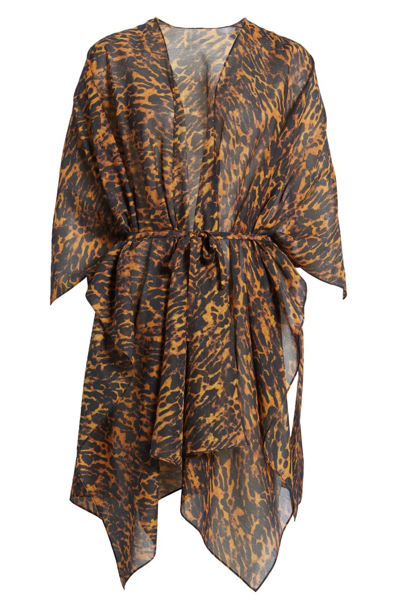 ALL SAINTS Ambient Leopard Print Ruana Camel NWT、mySite、g9winljtr