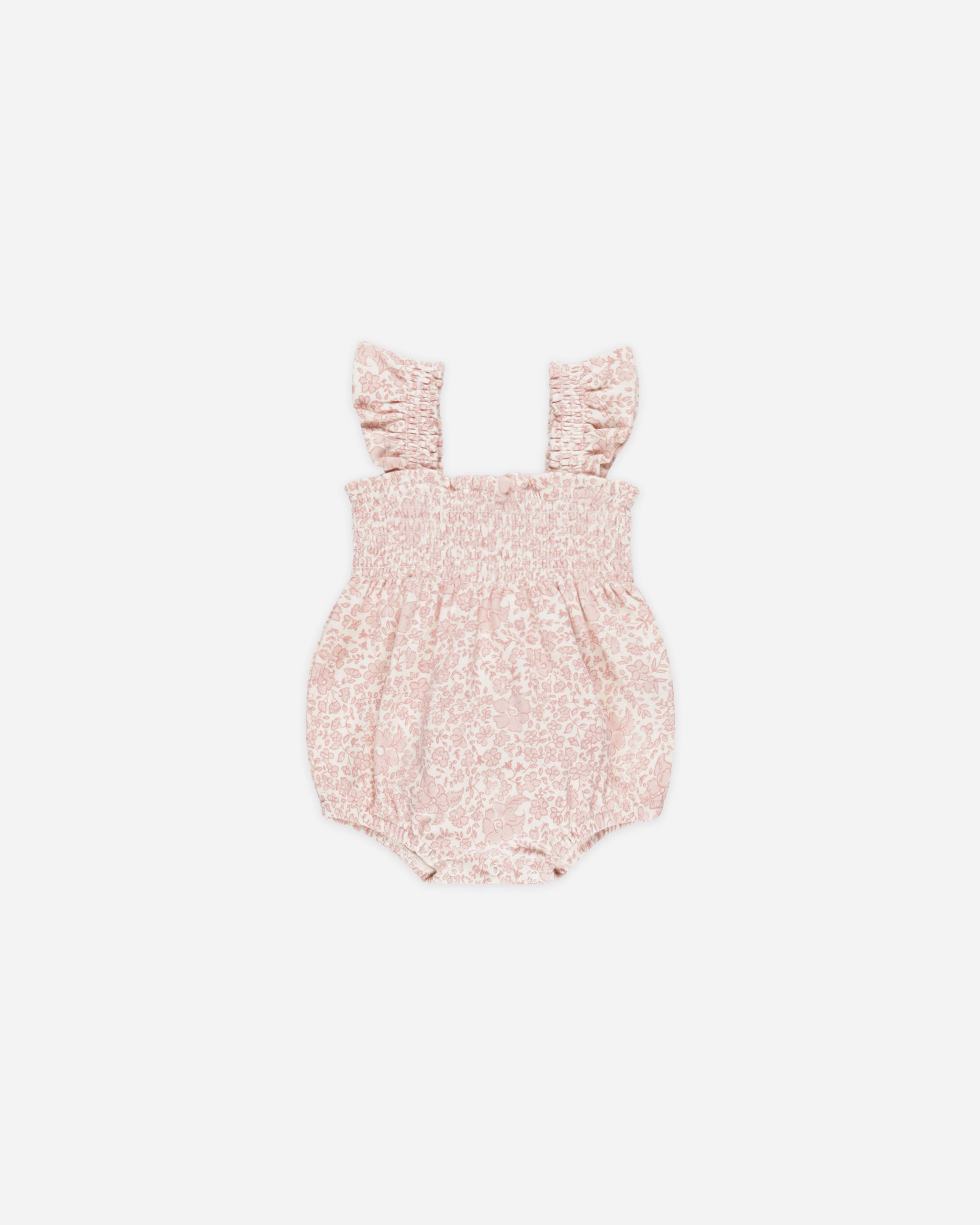  Smocked Ruffle Sleeve Romper || Pink Blossom、mySite、layawaytickets