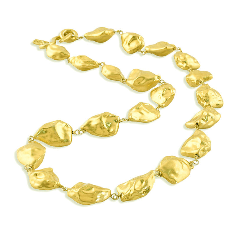 Molten Nugget Necklace | 14K Gold Plated、mySite、camillekostekn