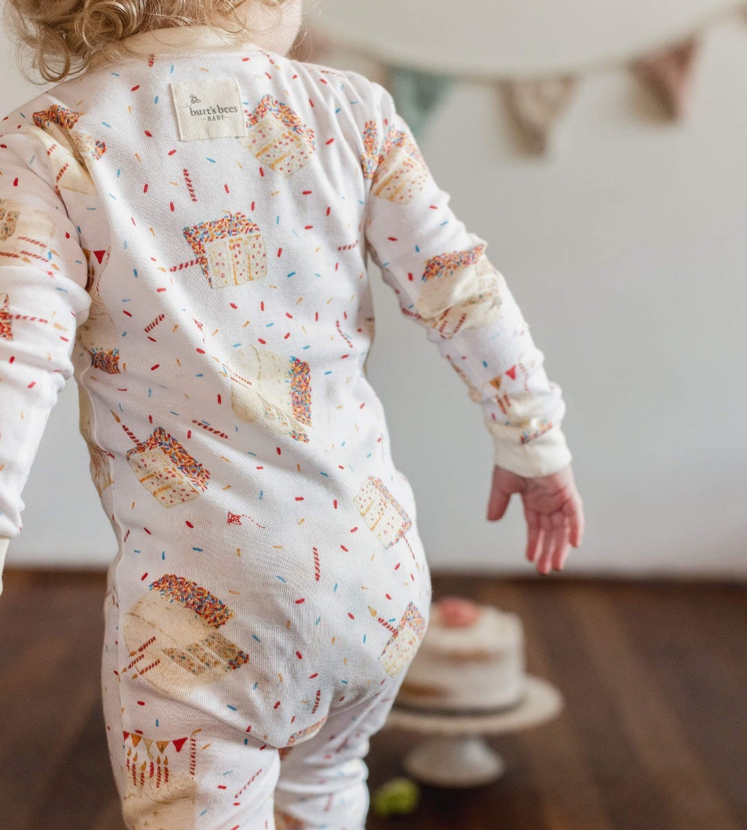 Birthday Cake Organic Two-Piece Long Sleeve Pajamas、mySite、g9winljtr
