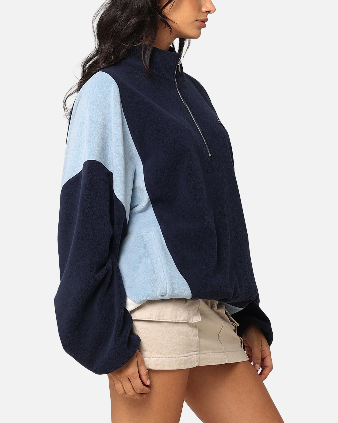 Carre C-Star Polarfleece Quarter Zip Crewneck Light Blue/Mul、mySite、zt4zffjzw