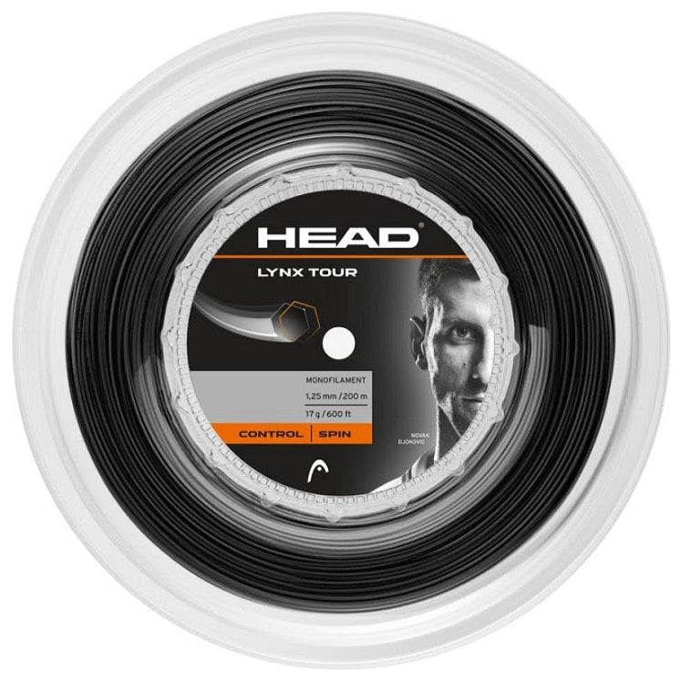 Head Lynx Tour 17/1.25 Tennis String Reel Black