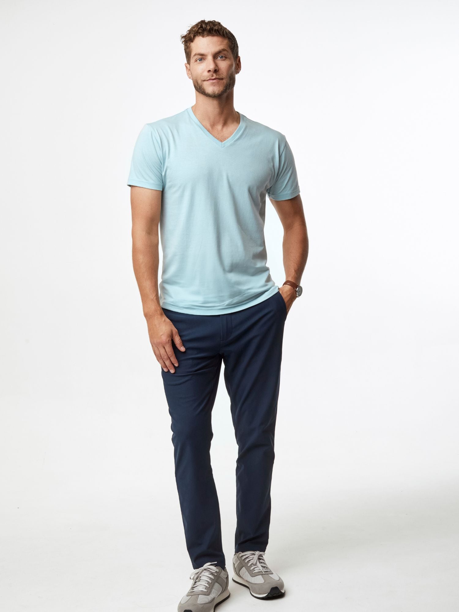  Dusk Blue V-Neck FINAL SALE、mySite、ghnorth